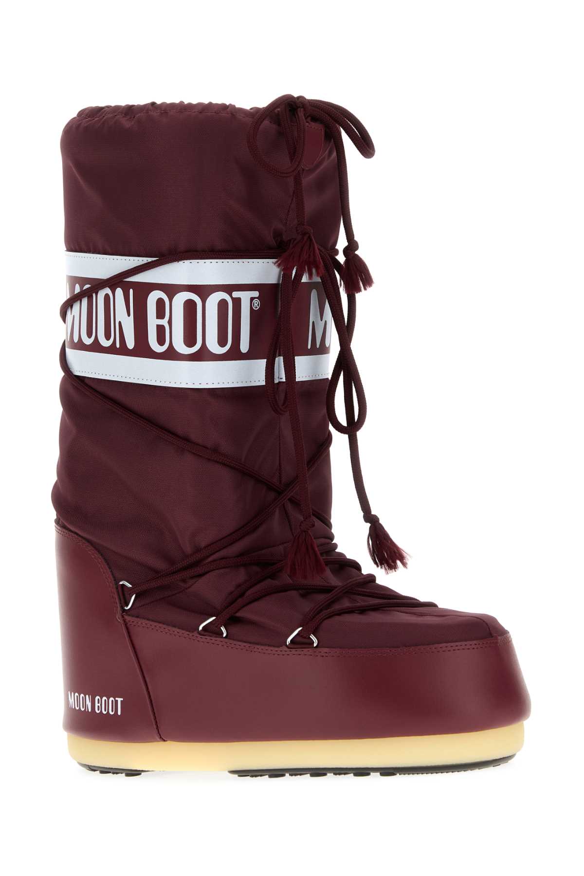 Burgundy nylon and synthetic leather Icon boots 1400440D013 (MOON BOOT / ブーツ ) | MOON BOOT (ムーンブーツ)(1)