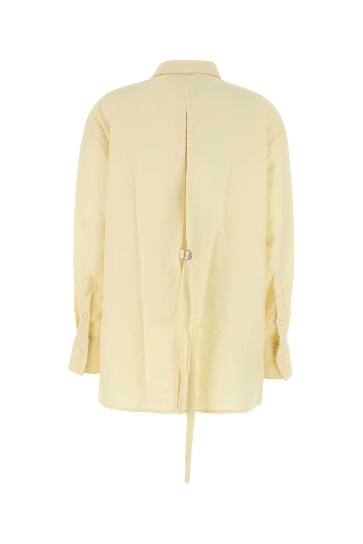 Pastel yellow wool oversize shirt USH171WV0068726 (AMI Paris / シャツ・ブラウス ) | AMI Paris (アミパリス)(1)