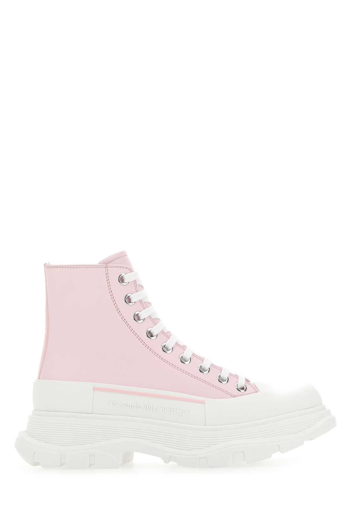 Pastel pink leather Tread Slick sneakers 633900WHZ625805 (Alexander McQUEEN / スニーカー ) | Alexander McQUEEN (アレキサンダー・マックイーン)