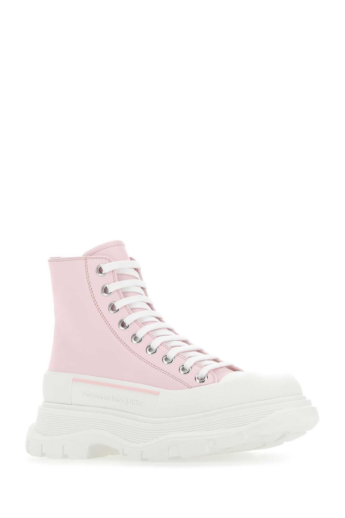 Pastel pink leather Tread Slick sneakers 633900WHZ625805 (Alexander McQUEEN / スニーカー ) | Alexander McQUEEN (アレキサンダー・マックイーン)(1)