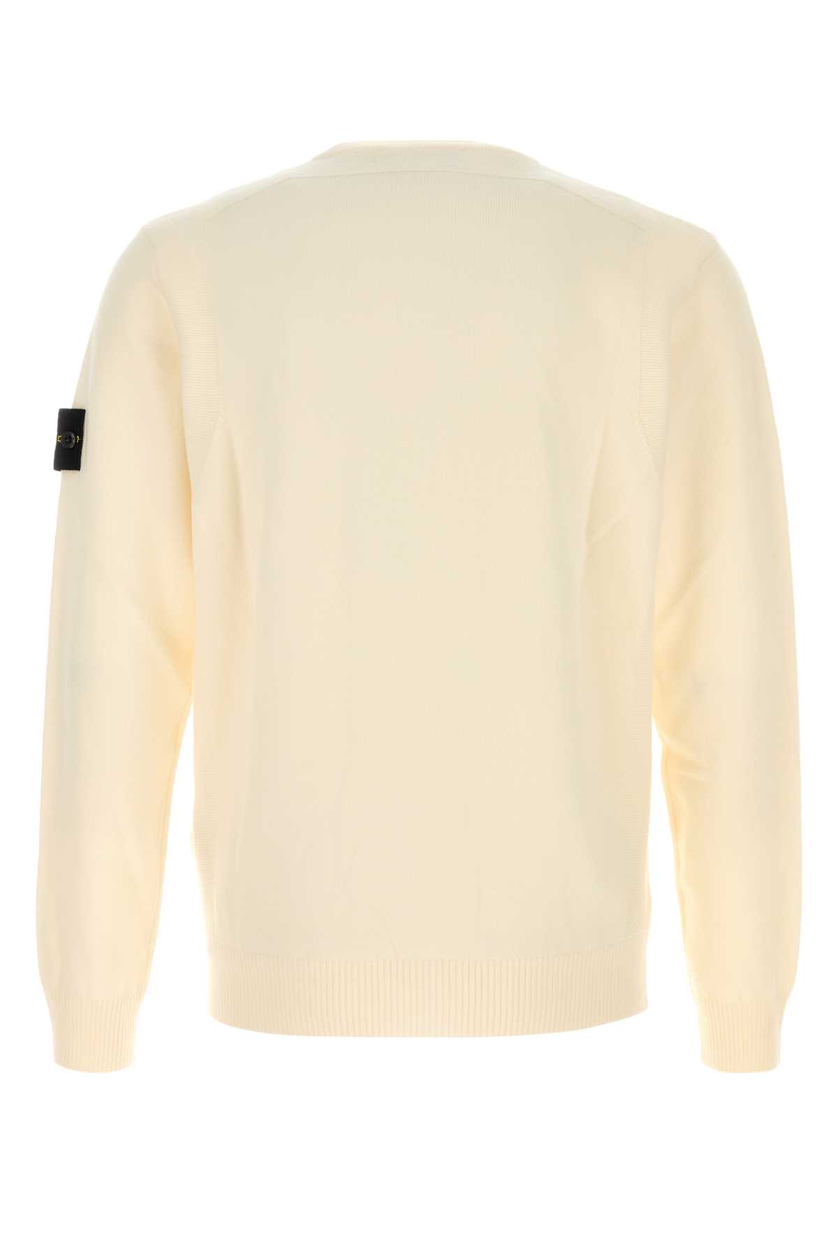 Cream wool blend sweater 5100001A1V0093 (STONE ISLAND / ニット・セーター・カーディガン ) | STONE ISLAND (ストーンアイランド)(1)