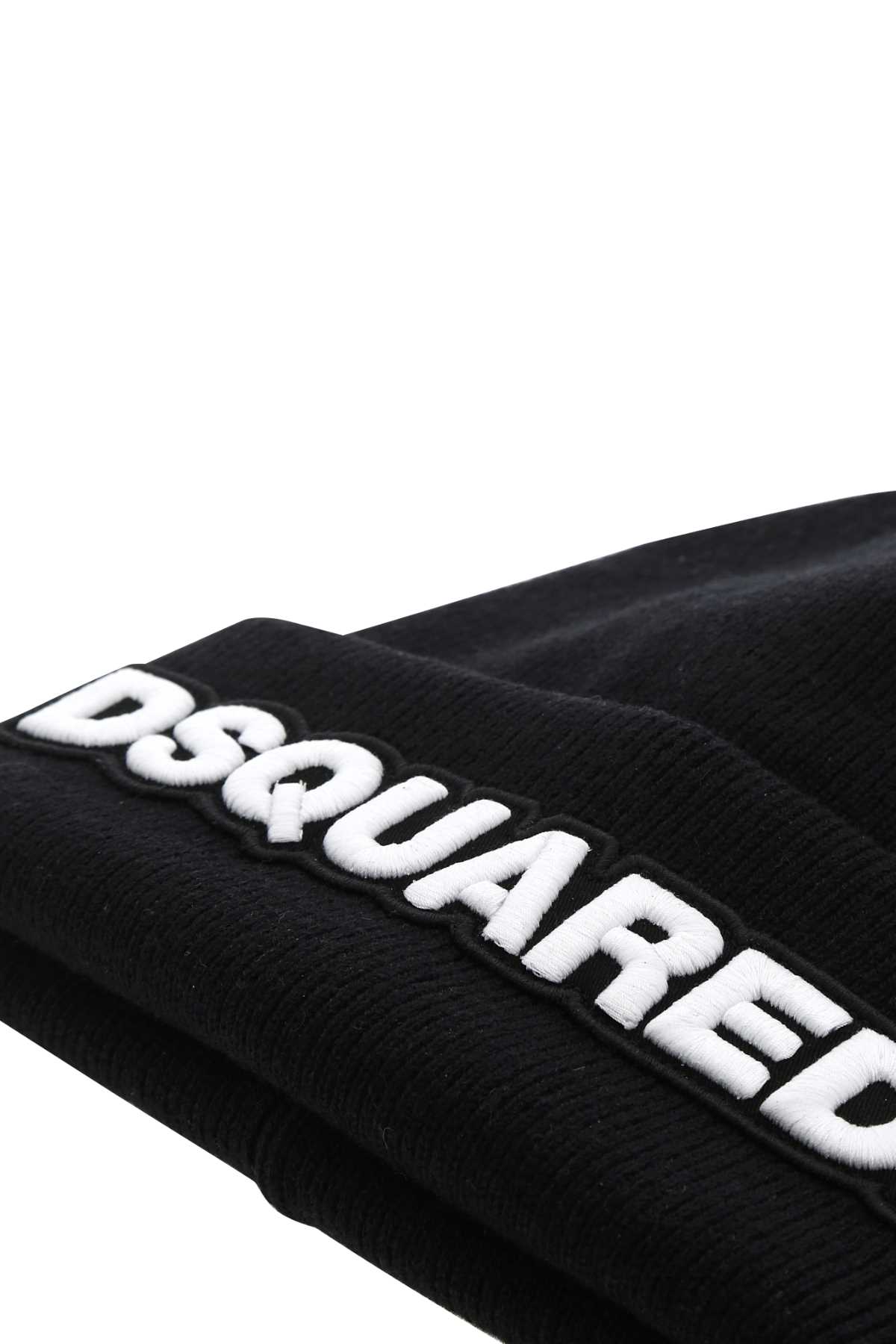 Black wool beanie hat KNM000115040001M063 (Dsquared2 / 帽子 ) | Dsquared2 (ディースクエアード)(2)