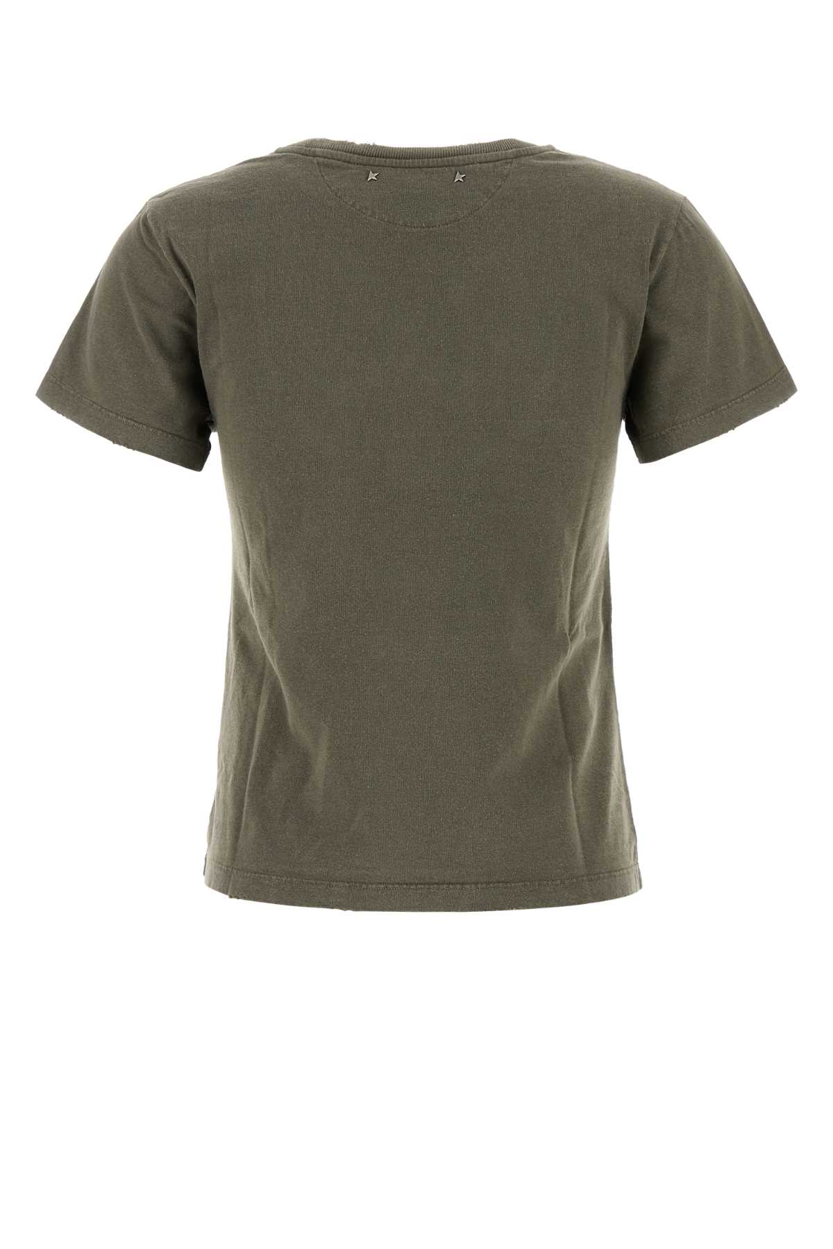 Army green cotton Doris t-shirt GWP01221P00067135479 (Golden Goose / Tシャツ・カットソー ) | Golden Goose (ゴールデングース)(1)