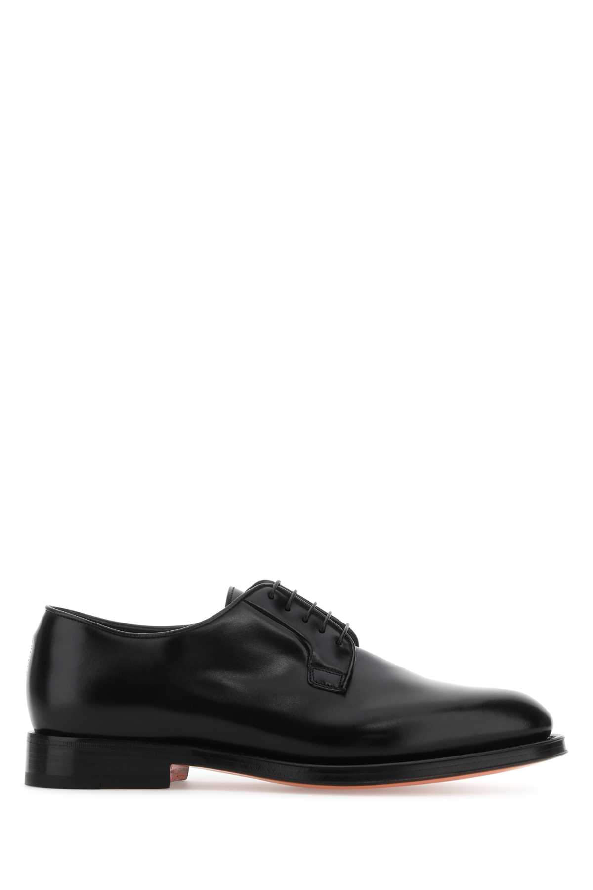 Black leather lace-up shoes MCCO17837PD5HOBRN01 (Santoni / レースアップ ) | Santoni (サントーニ)