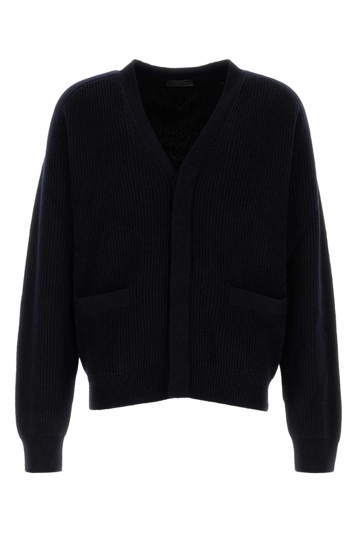 Dark blue cashmere cardigan UMG336SOOO14G5F0008 (Prada / ニット・セーター・カーディガン ) | Prada (プラダ)