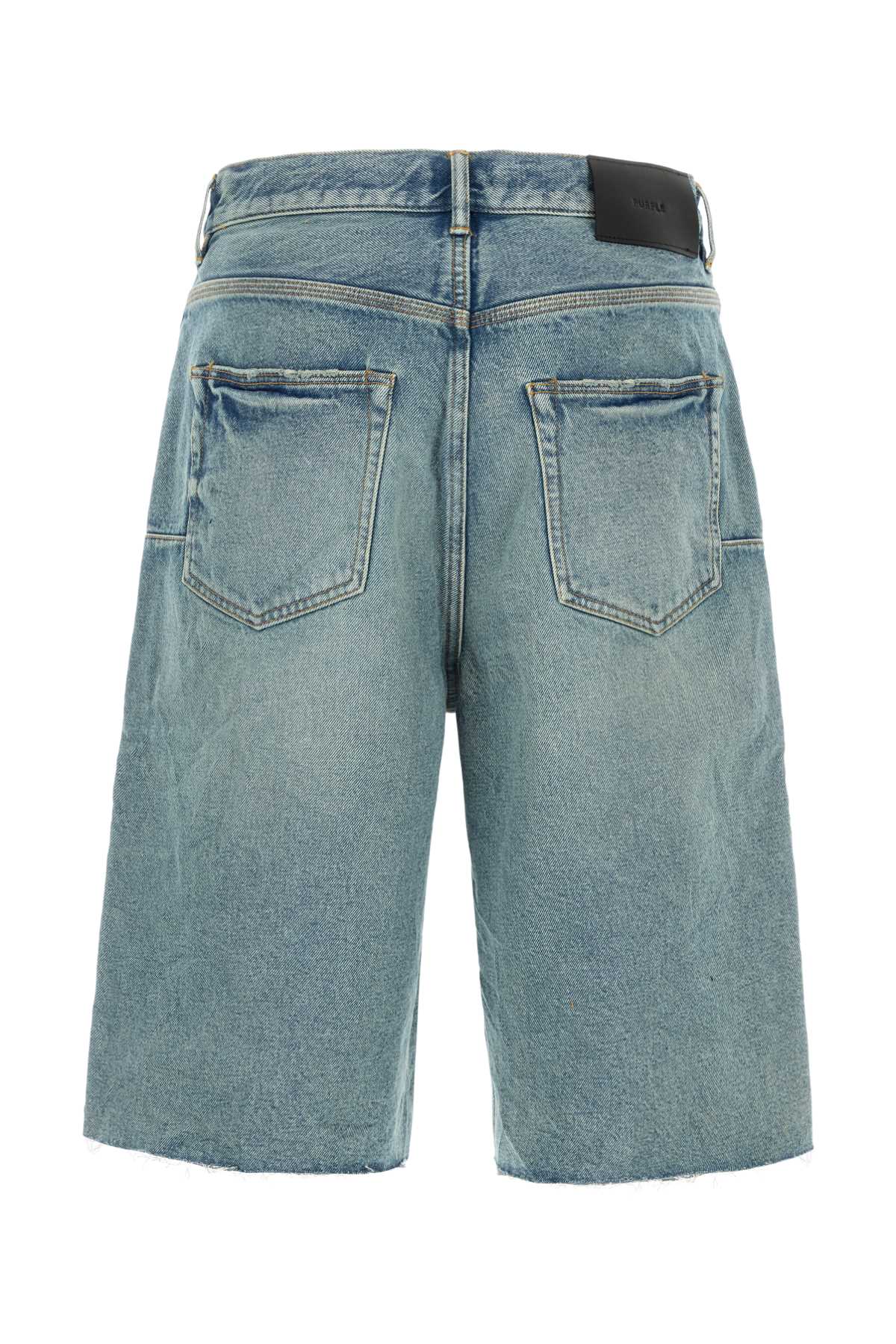 Denim bermuda shorts P070SNTM325MIDINDIGO (PURPLE / ショートパンツ ) | PURPLE (パープル)(1)