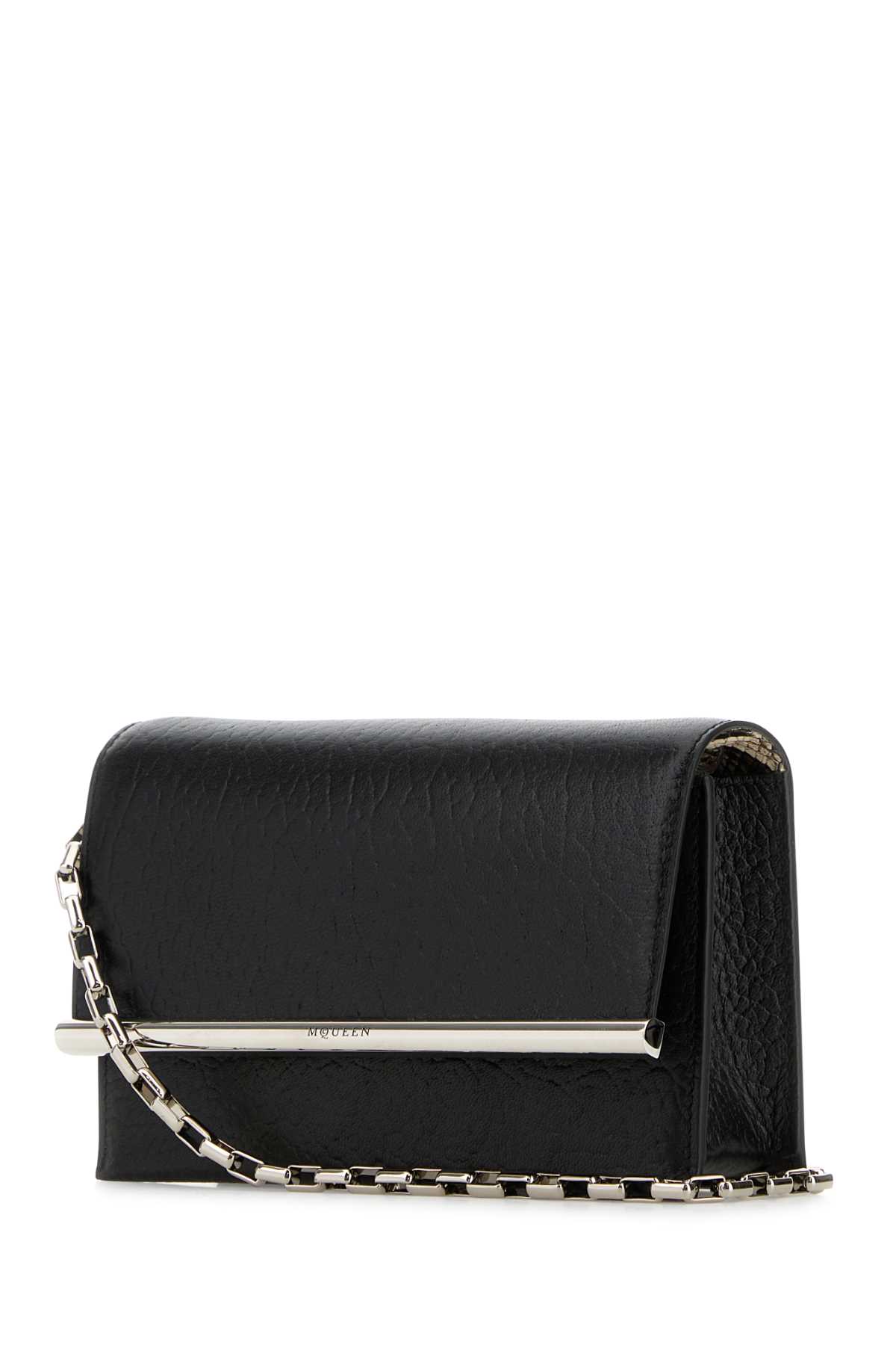 Black leather mini Cross-Bar clutch 8133291VDBS1000 (Alexander McQUEEN / クラッチバッグ・ポーチ ) |  Alexander McQUEEN (アレキサンダー・マックイーン)(1)