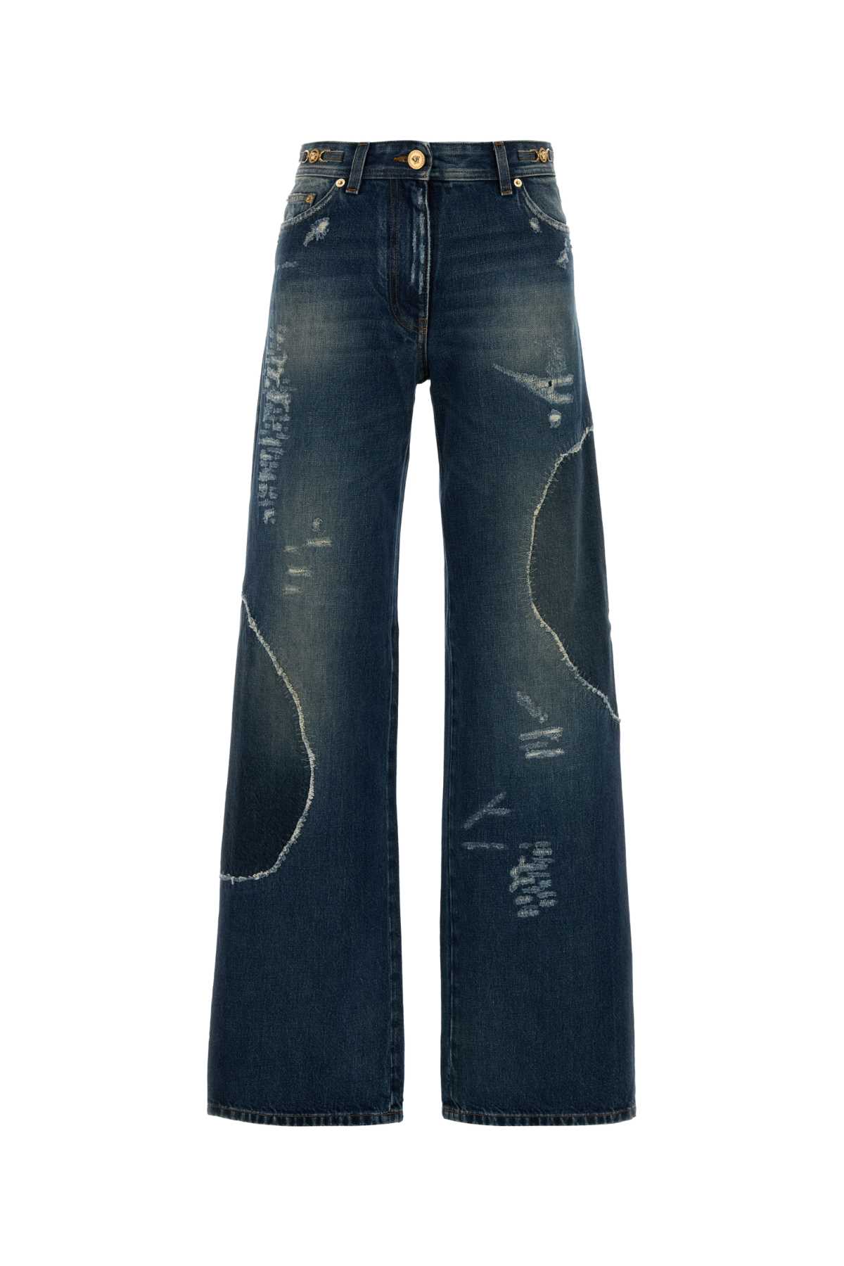 Denim wide-leg jeans 10219541A162031D800 (VERSACE / ジーンズ ) | VERSACE (ヴェルサーチェ)