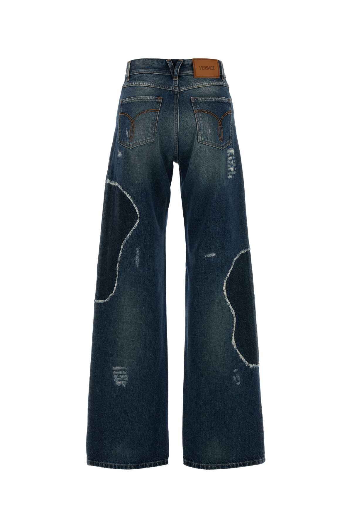 Denim wide-leg jeans 10219541A162031D800 (VERSACE / ジーンズ ) | VERSACE (ヴェルサーチェ)(1)
