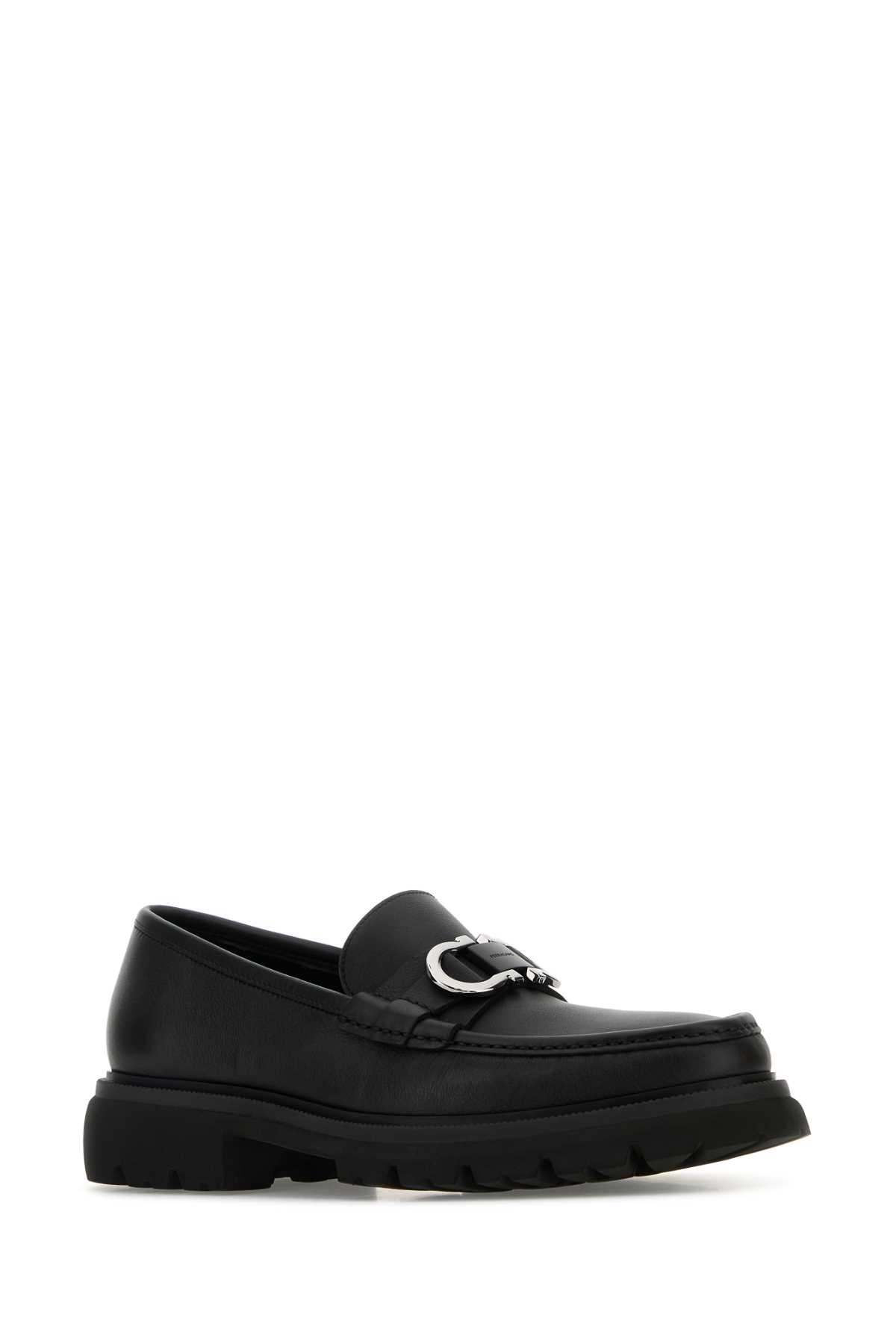 Black leather Cocoon loafers 0282497738502ENERO (FERRAGAMO / ローファー ) | FERRAGAMO (フェラガモ)(1)
