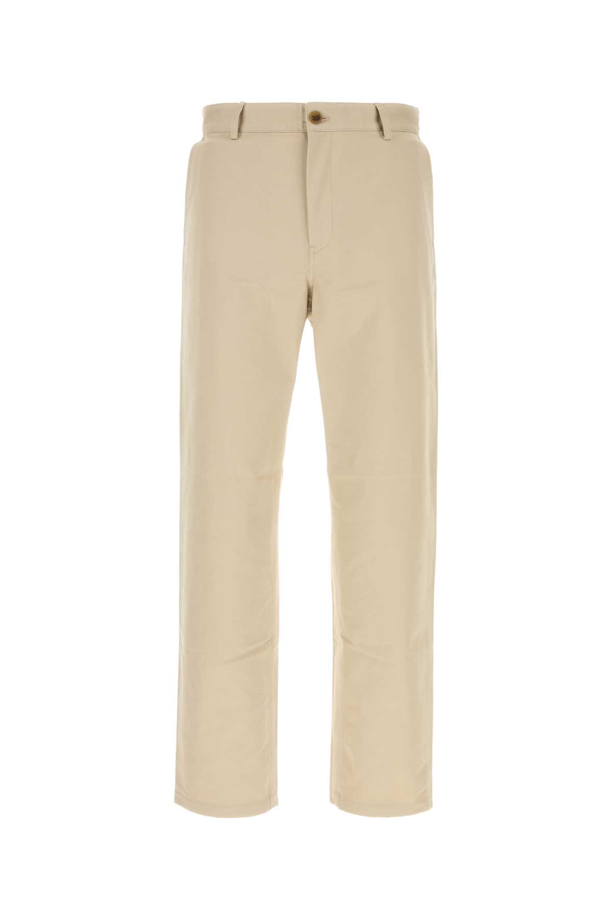 Beige cotto pant OM01101WW90430176 (Maison Kitsuné / パンツ ) | Maison Kitsuné (メゾン キツネ)