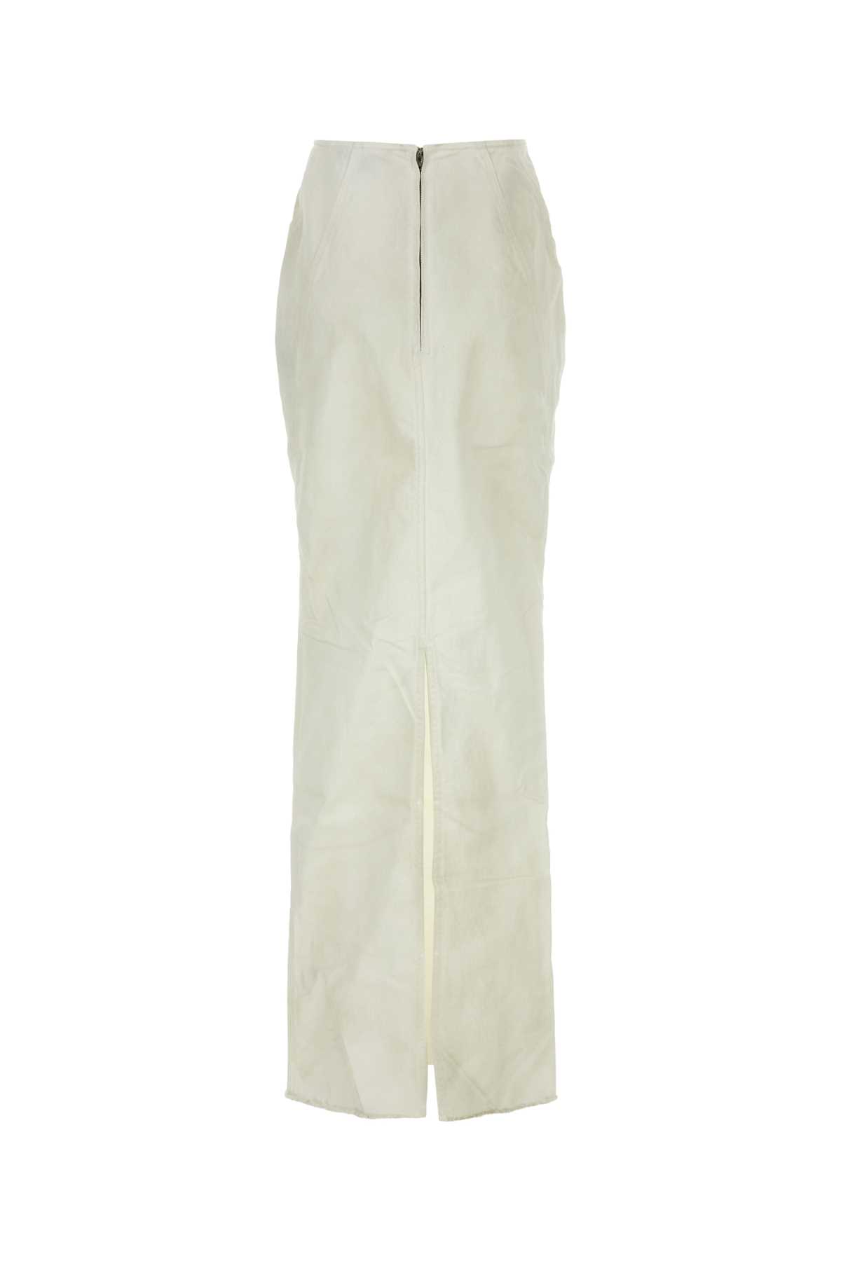 White stretch denim Channel skirt ES2572BOBONE (entire studios / スカート ) | entire studios (エンタイア スタジオ)(1)