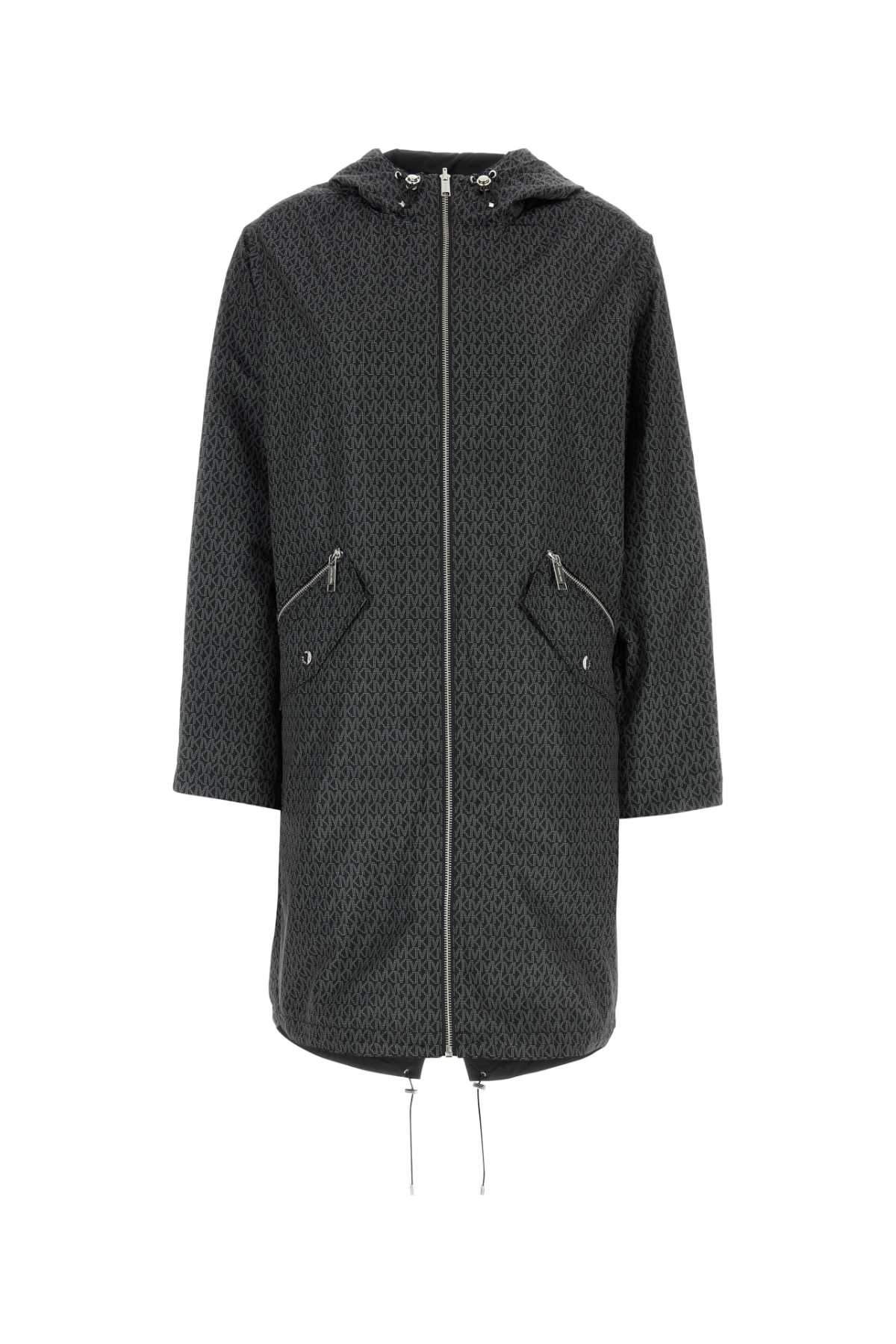 Printed polyester parka MT520INJN3NICKEL (MICHAEL MICHAEL KORS / コート ) | MICHAEL MICHAEL KORS (マイケル・マイケル・コース)