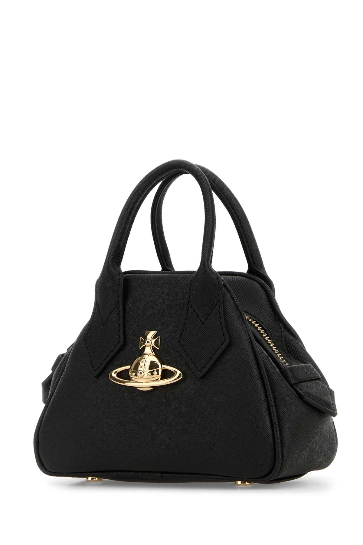 Black synthetic leather mini Yasmine handbag 5C010005WS0021N402 (Vivienne Westwood / ハンドバッグ・ショルダーバッグ ) | Vivienne Westwood (ヴィヴィアン・ウェストウッド)(1)