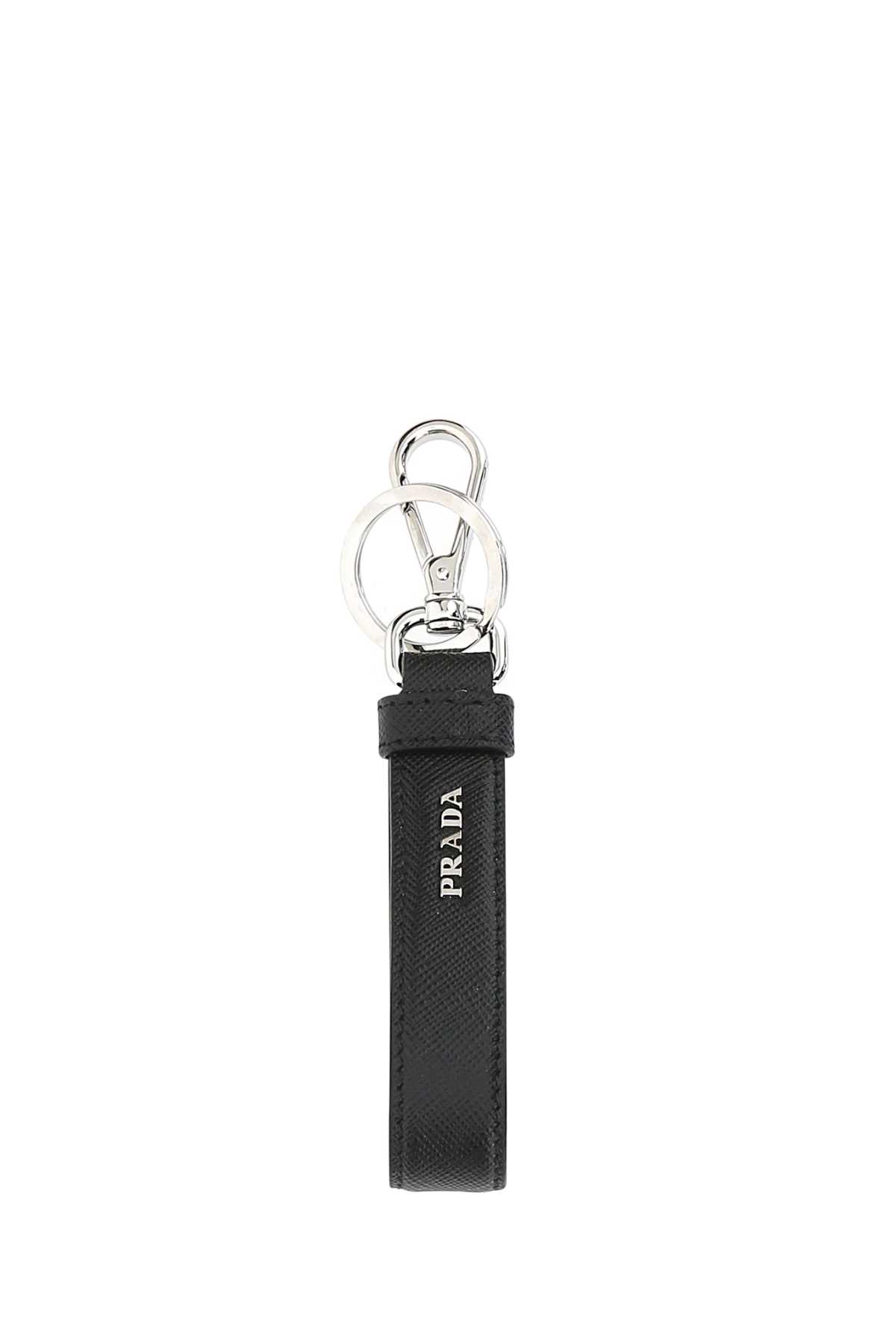 Black leather key ring 2PP68T053F0002 (Prada / キーリング・キーケース ) | Prada (プラダ)(1)