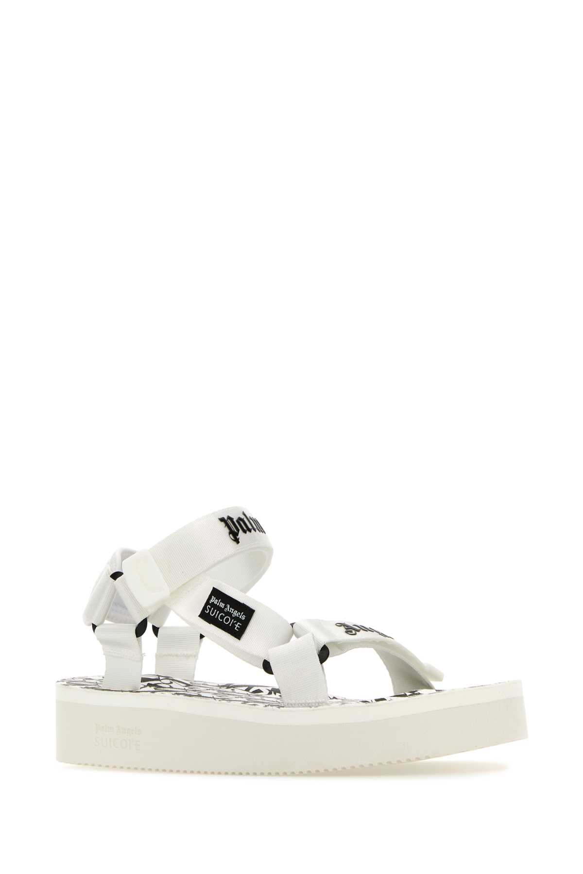 White fabric Palm Angels X Suicoke sandals PWIH027S24MAT0010110 (Palm Angels / サンダル ) | Palm Angels (パームエンジェルス)(1)
