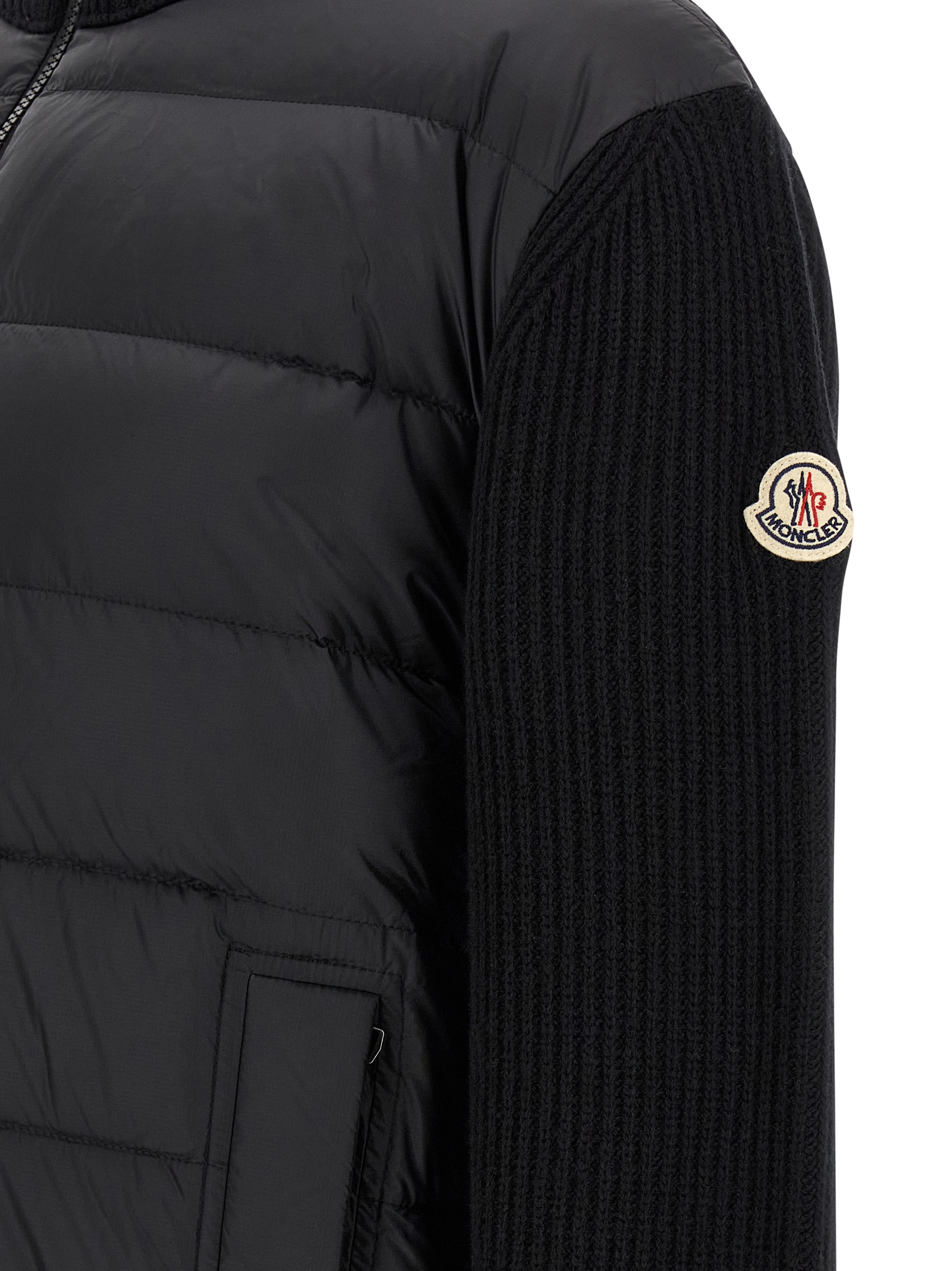 Two-material cardigan K20919B00051M4281999 (Moncler / ニット・セーター・カーディガン ) | Moncler (モンクレール)(3)