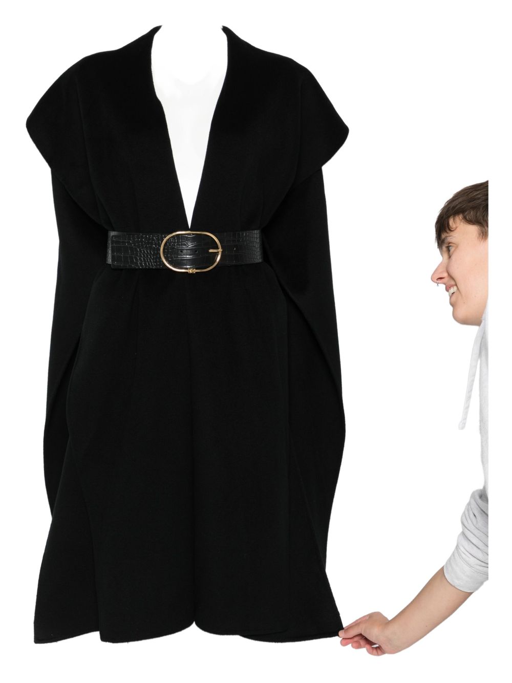 Elisabetta Franchi Coats Black CP67D56E2110 (Elisabetta Franchi / コート ) | Elisabetta Franchi (エリザベッタ フランキ)(4)