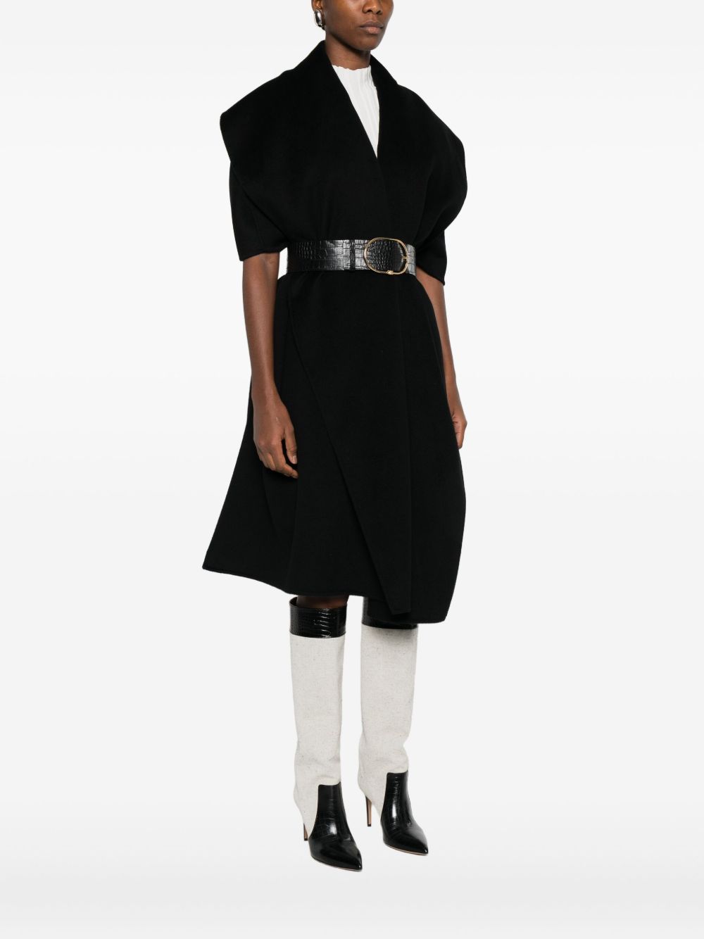 Elisabetta Franchi Coats Black CP67D56E2110 (Elisabetta Franchi / コート ) | Elisabetta Franchi (エリザベッタ フランキ)(1)