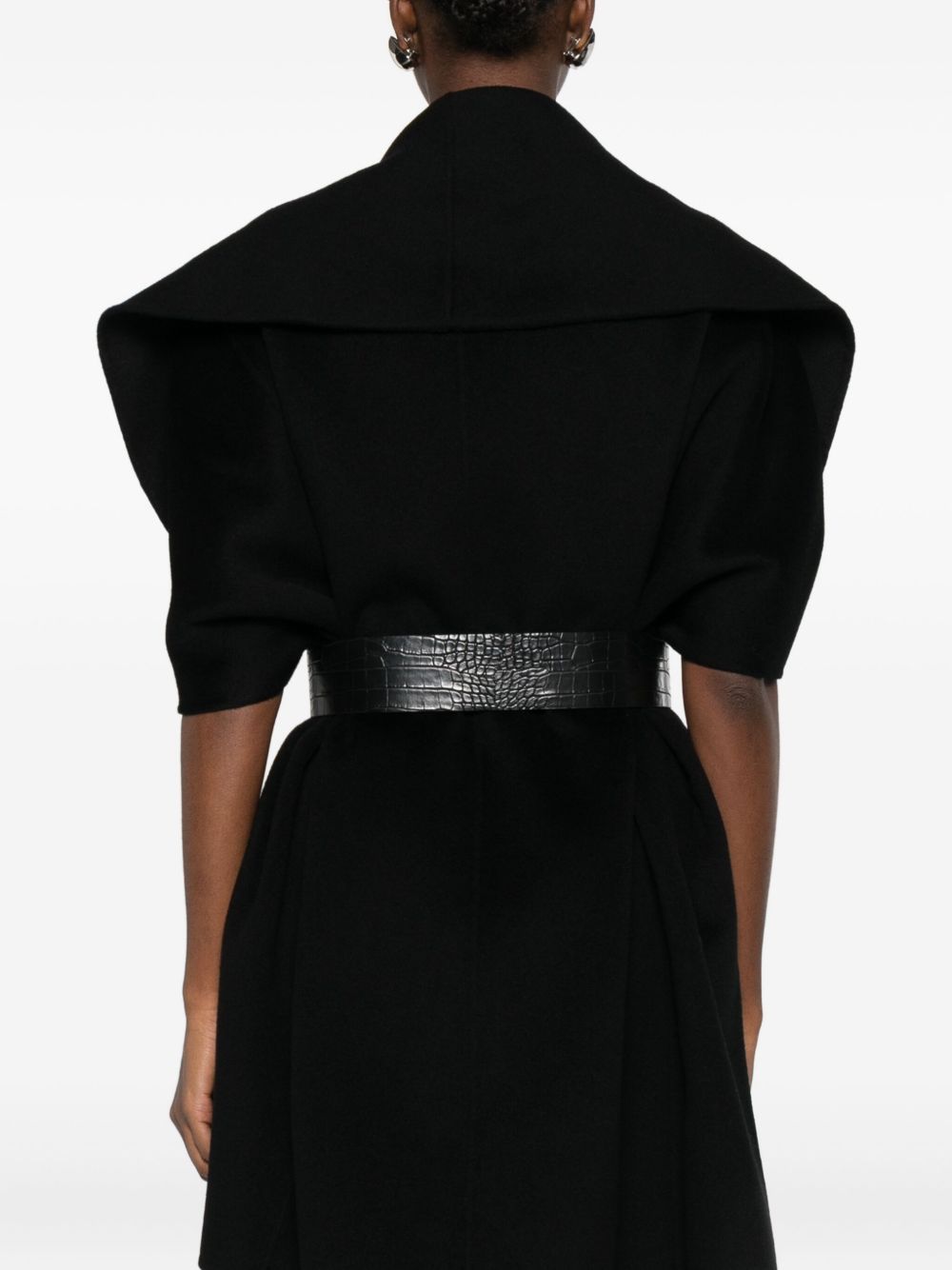 Elisabetta Franchi Coats Black CP67D56E2110 (Elisabetta Franchi / コート ) | Elisabetta Franchi (エリザベッタ フランキ)(3)