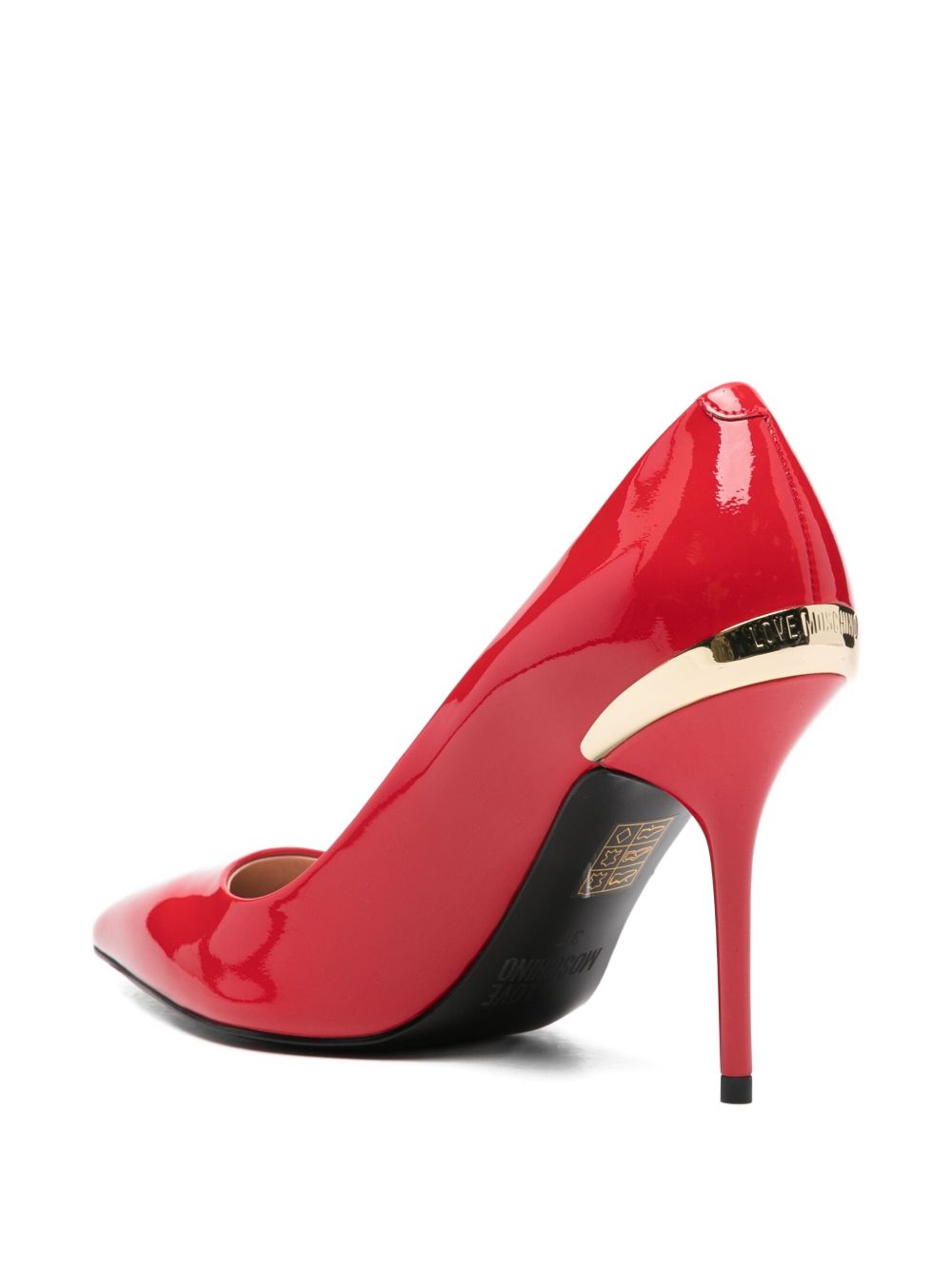 Love Moschino Half heel shoes Red JA10459G0NIH0500 (LOVE MOSCHINO / パンプス・ハイヒール ) | LOVE MOSCHINO (ラブ モスキーノ)(2)
