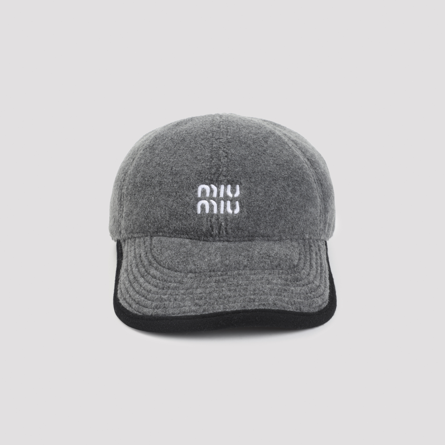 Grey flannel baseball cap 5HC36915V3F0031 (MIU MIU / 帽子 ) | MIU MIU (ミュウミュウ)(1)