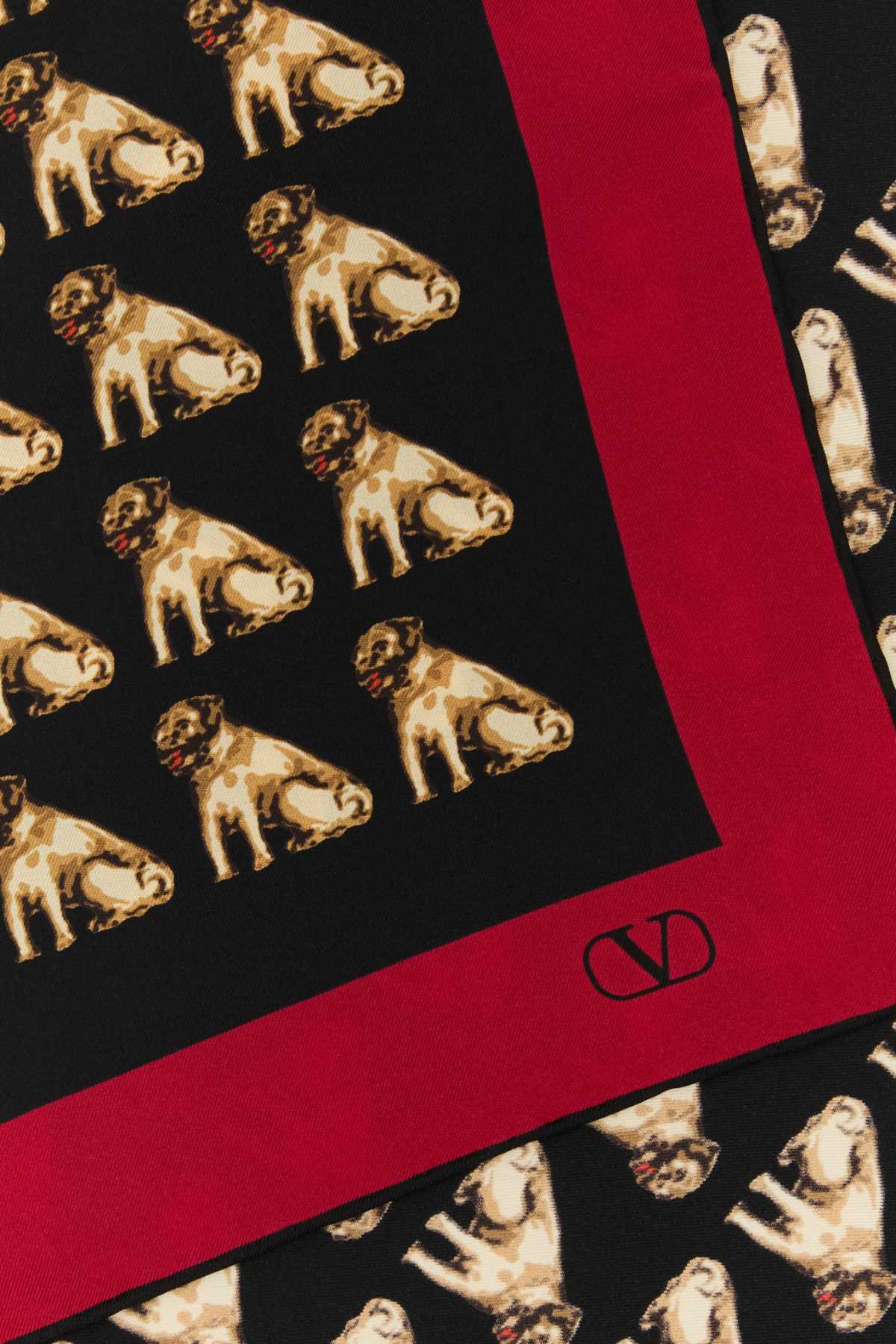 Printed silk Petit Charles foulard 7W2EK001QLKCEX (Valentino Garavani / スカーフ・マフラー ) | Valentino Garavani (ヴァレンティノ)(1)