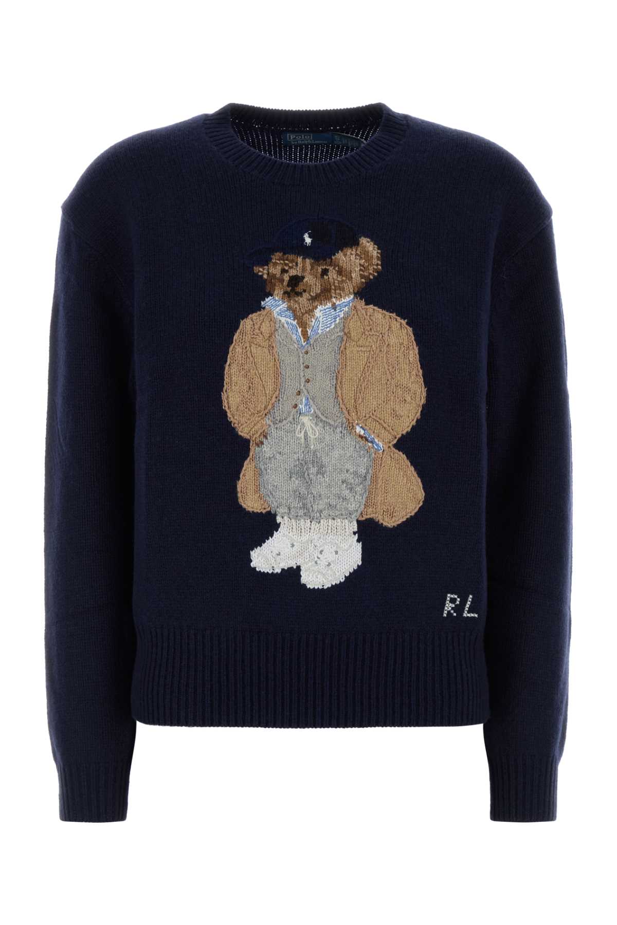 Dark blue wool blend sweater 211972139001 (Polo Ralph Lauren / ニット・セーター・カーディガン ) | Polo Ralph Lauren (ポロ ラルフ ローレン)