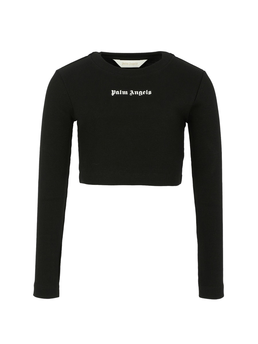 T-SHIRT WITH LOGO PGAB006KF25JER0011003 (Palm Angels / Tシャツ・カットソー ) | Palm Angels (パームエンジェルス)