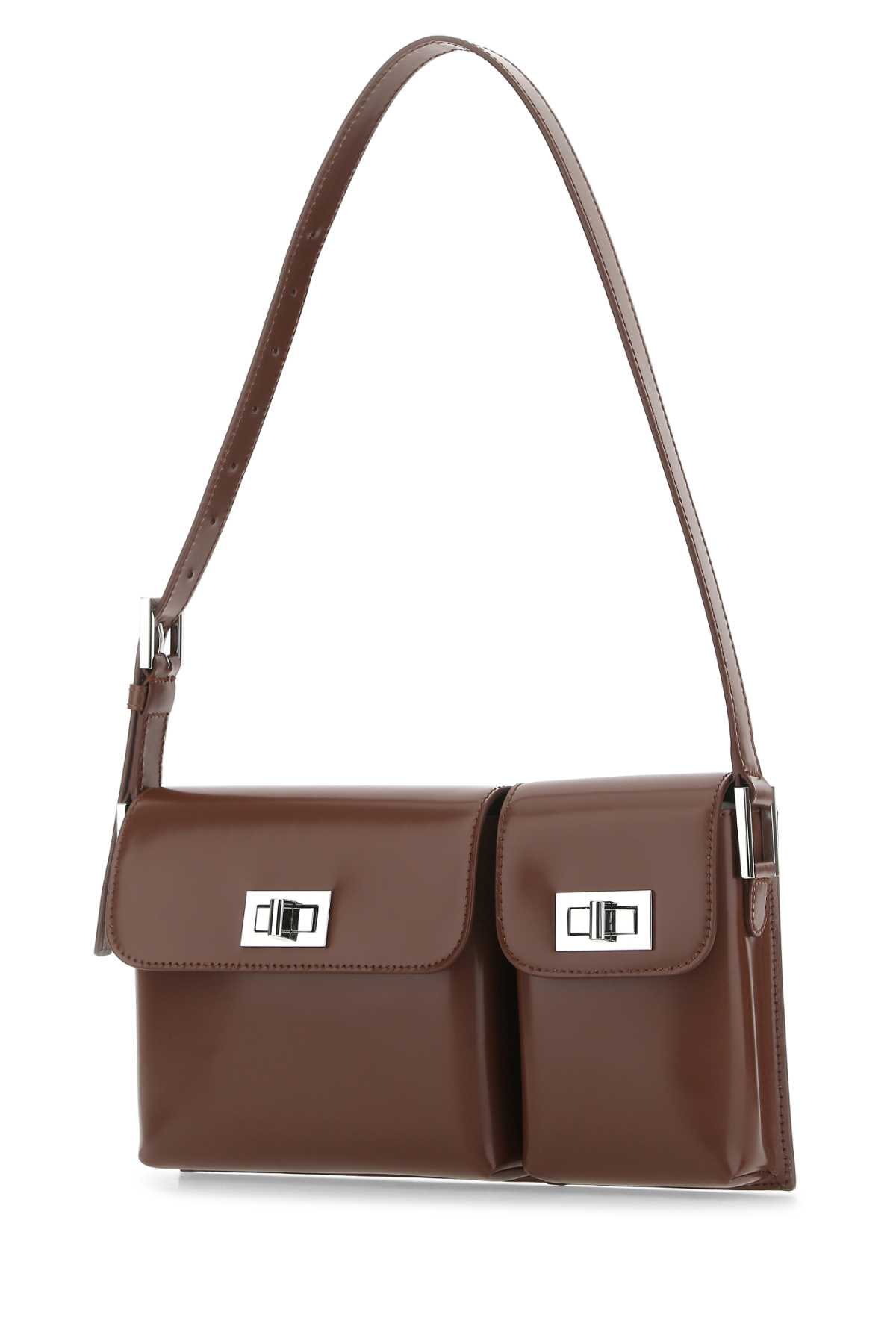 Brown leather Billy shoulder bag 22CRBLYSTCWMEDTABAC (BY FAR / ハンドバッグ・ショルダーバッグ ) | BY FAR (バイ ファー)(1)