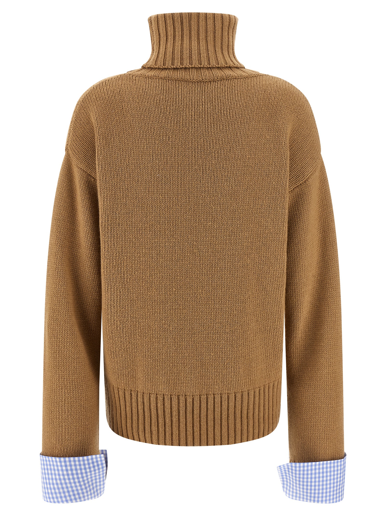 Vichy cuffs sweater MJD642MAFILBCAMELWOOLBLEND (jejia / ニット・セーター・カーディガン ) | jejia (ジェジア)(1)