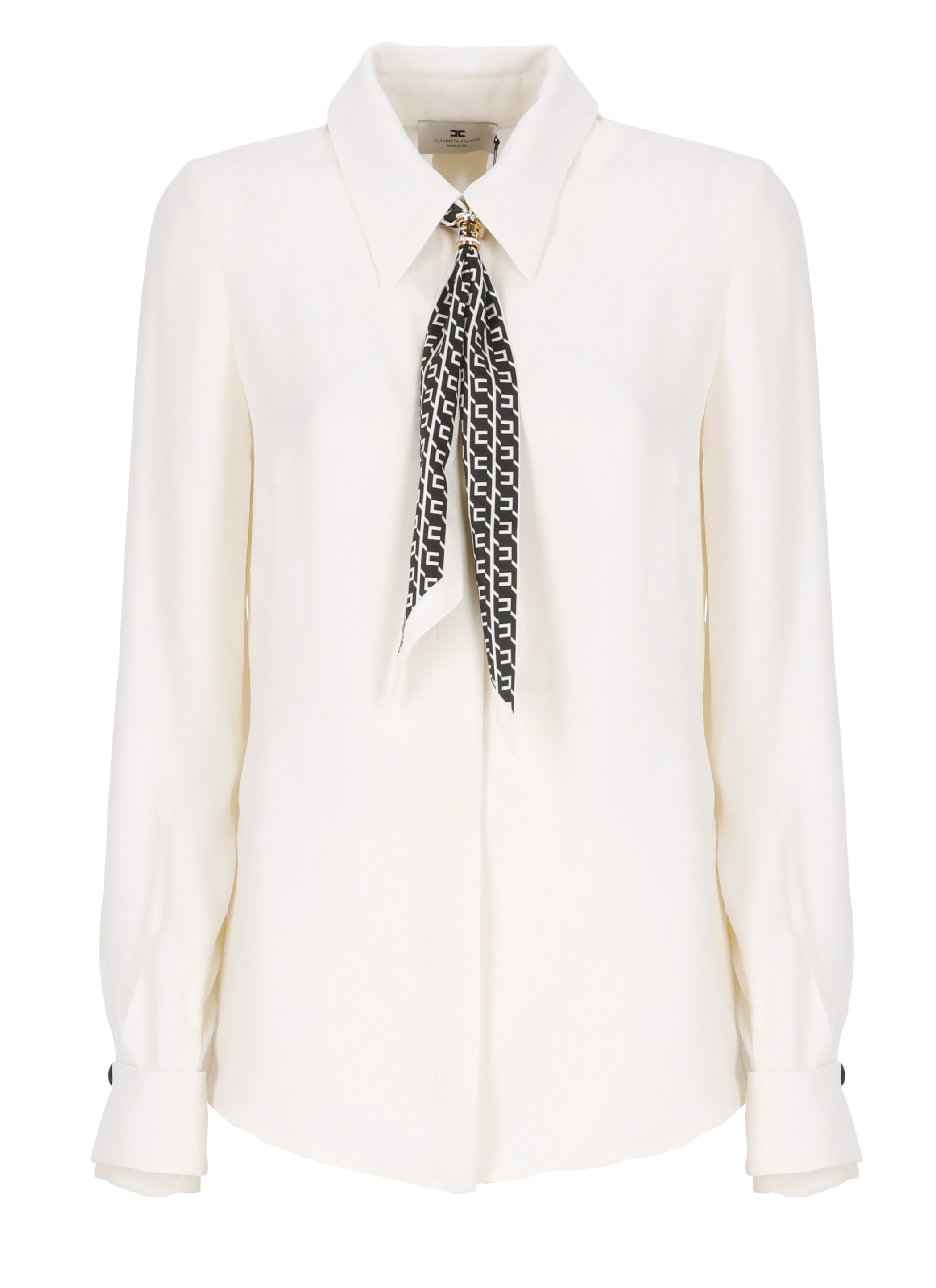 Elisabetta Franchi Shirts Ivory CA09356E2DZ9 (Elisabetta Franchi / シャツ・ブラウス ) | Elisabetta Franchi (エリザベッタ フランキ)