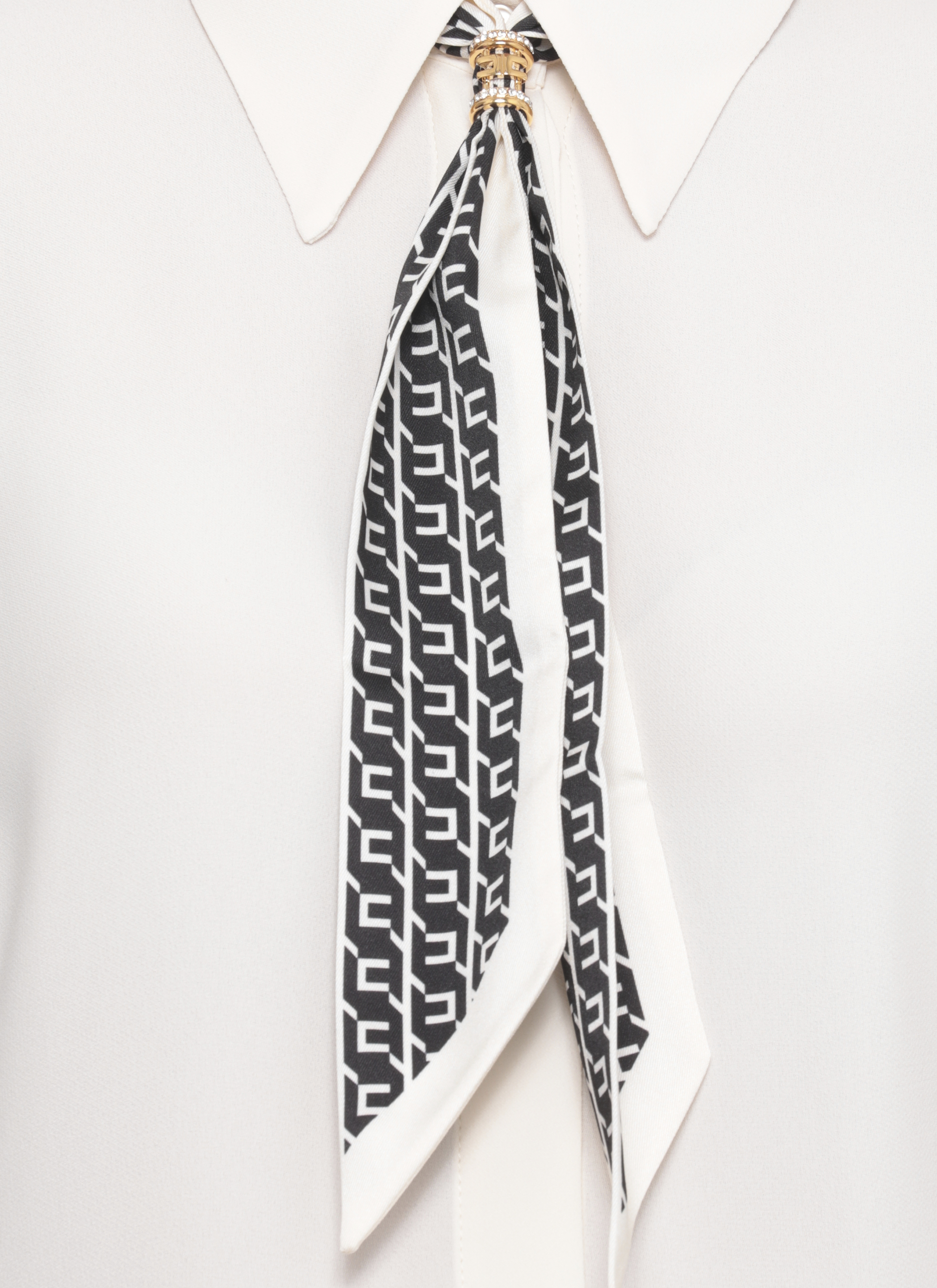 Elisabetta Franchi Shirts Ivory CA09356E2DZ9 (Elisabetta Franchi / シャツ・ブラウス ) | Elisabetta Franchi (エリザベッタ フランキ)(3)