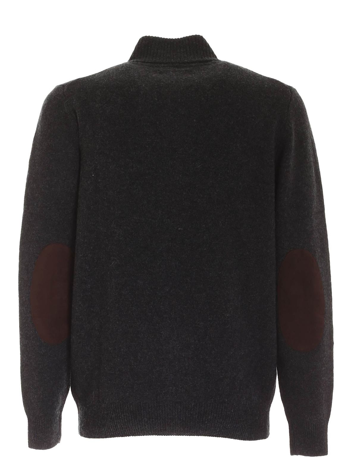 Contrasting details cardigan in grey MKN0731CH51 (Barbour / ニット・セーター・カーディガン ) | Barbour (バブアー)(1)