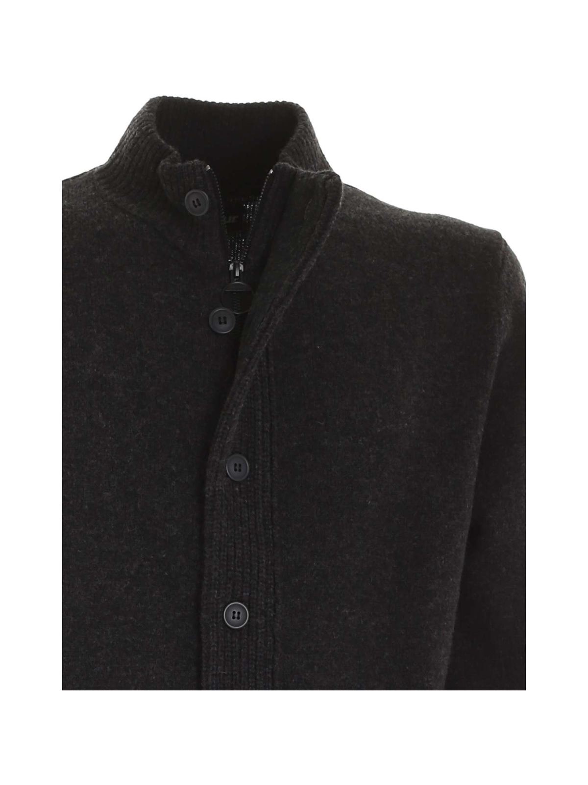 Contrasting details cardigan in grey MKN0731CH51 (Barbour / ニット・セーター・カーディガン ) | Barbour (バブアー)(2)