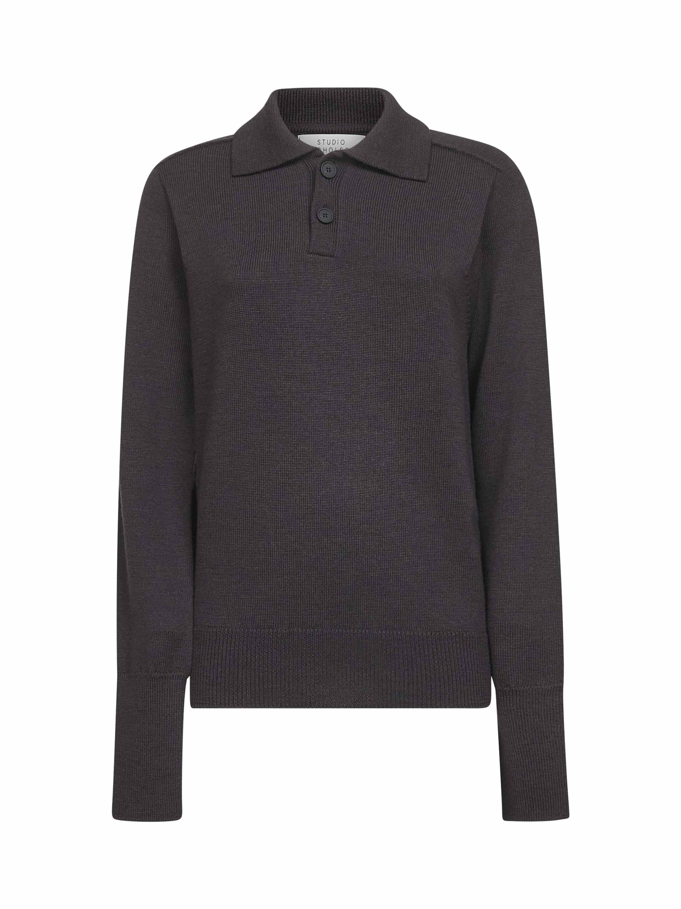 STUDIO NICHOLSON Sweaters SARKSNEXTRAFINEMERINOWALNUT (Studio Nicholson / ニット・セーター・カーディガン ) | Studio Nicholson (スタジオニコルソン)