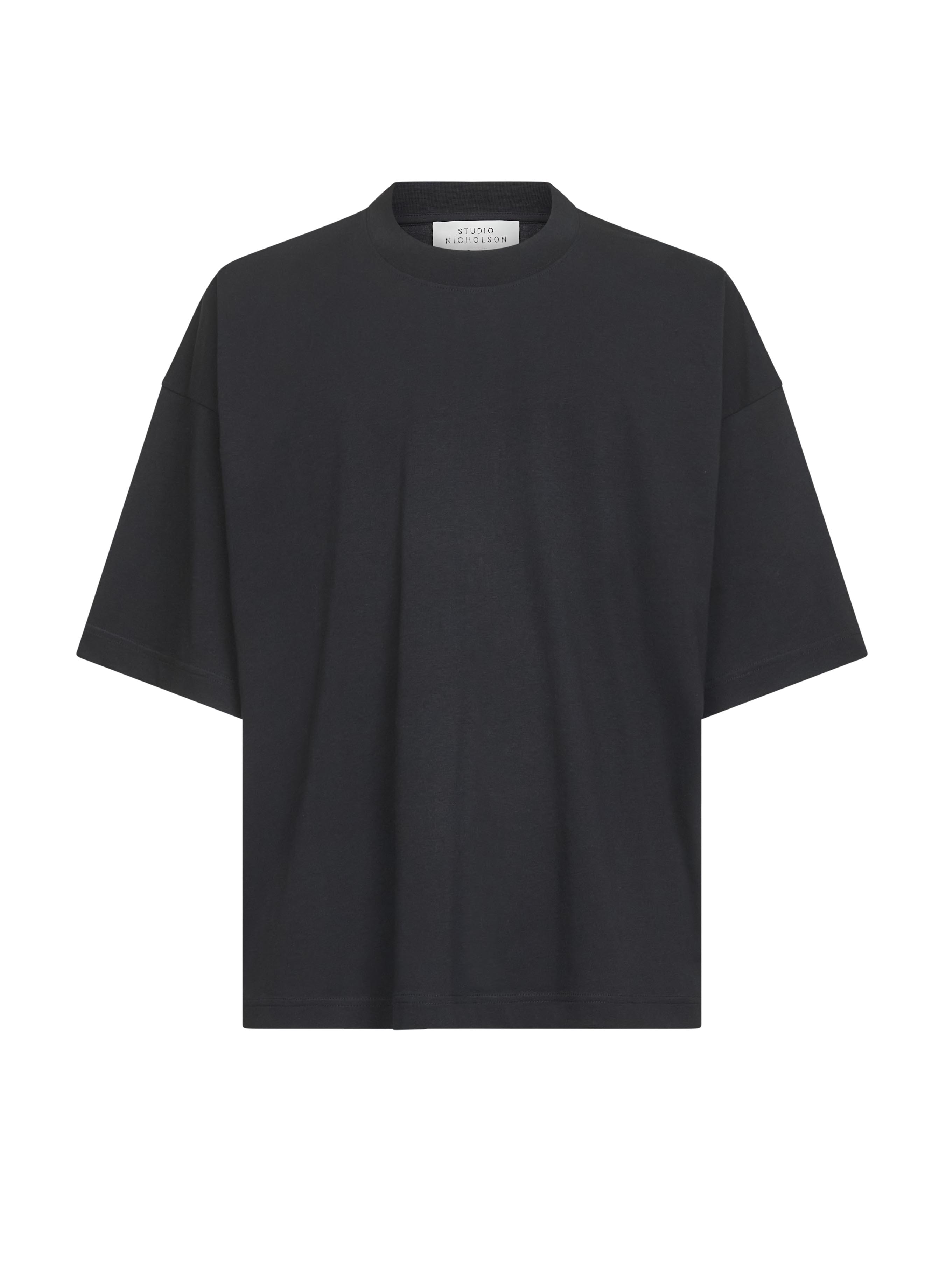 STUDIO NICHOLSON T-shirts and Polos Black PIUSNMMIDWEIGHTJERSEYBLACK (Studio Nicholson / Tシャツ・カットソー ) | Studio Nicholson (スタジオニコルソン)