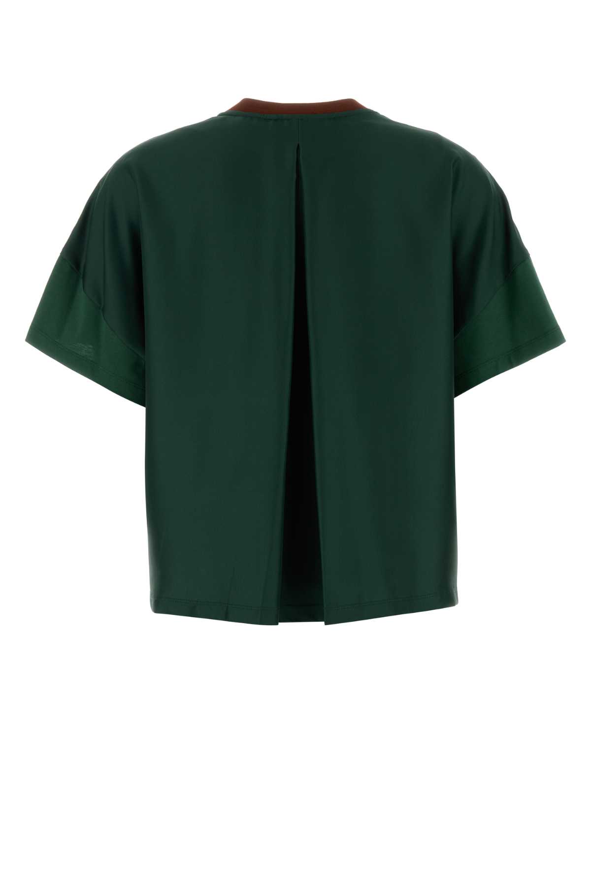 Multicolor cotton and silk t-shirt S540Y22X79BROWNDARKGREEN (LOEWE / Tシャツ・カットソー ) | LOEWE (ロエベ)(1)