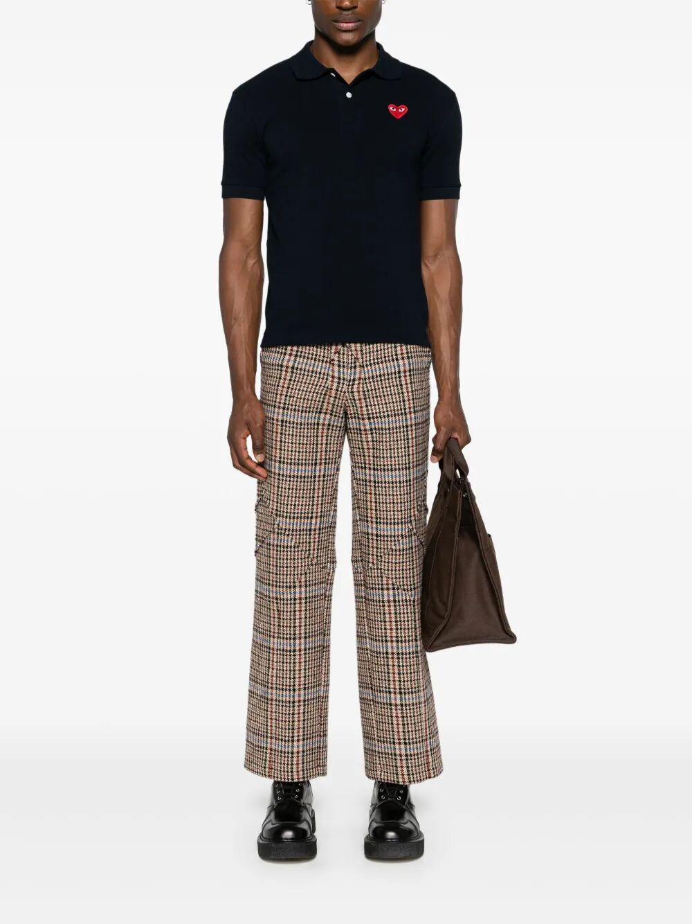 RED HEART COTTON POLO SHIRT P1T006NAVY (PLAY Comme Des Garçons / ポロシャツ ) | PLAY Comme Des Garçons (プレイ コムデギャルソン)(1)