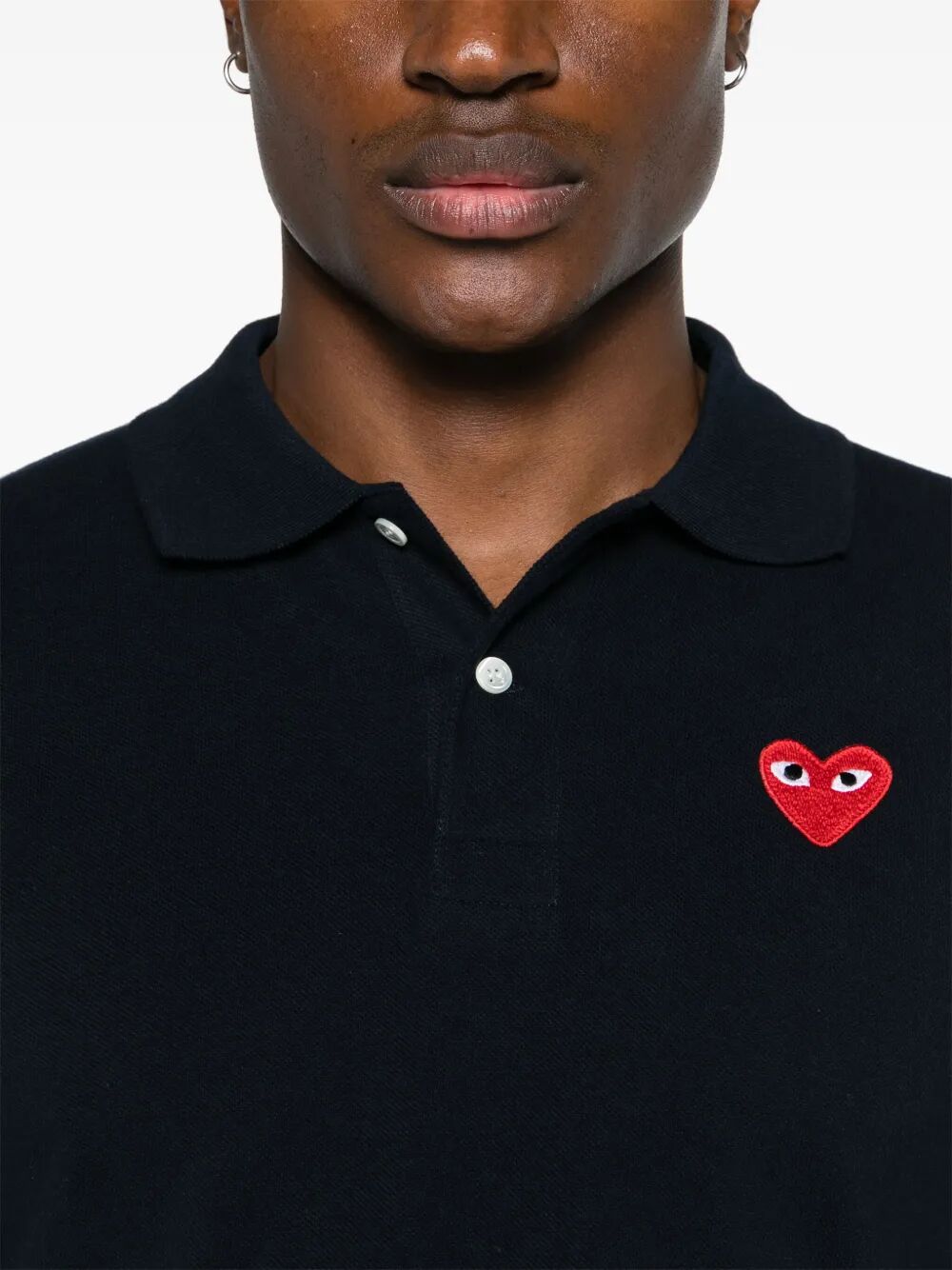 RED HEART COTTON POLO SHIRT P1T006NAVY (PLAY Comme Des Garçons / ポロシャツ ) | PLAY Comme Des Garçons (プレイ コムデギャルソン)(2)
