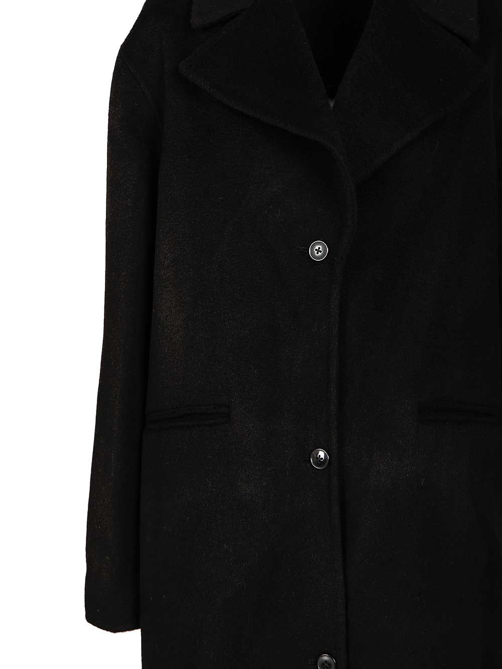 Wool and cashmere coat VITTOBLACK (LOULOU STUDIO / コート ) | LOULOU STUDIO (ルルスタジオ)(3)