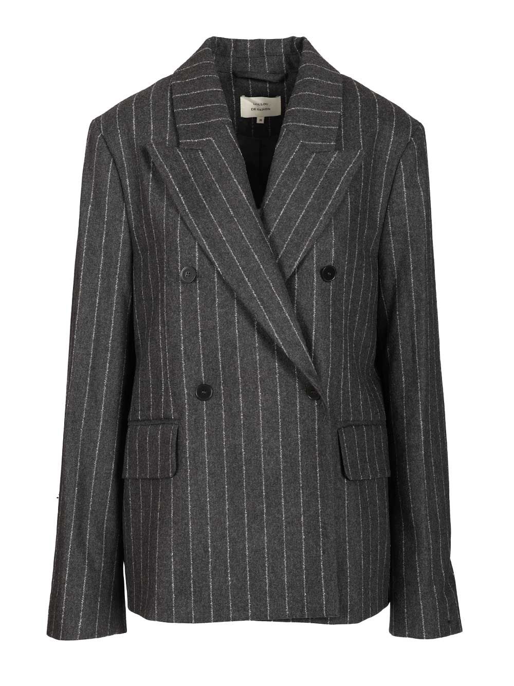 "KALEN" flannel jacket KALENANTHRACITE (LOULOU STUDIO / ブレザー・ジャケット ) | LOULOU STUDIO (ルルスタジオ)