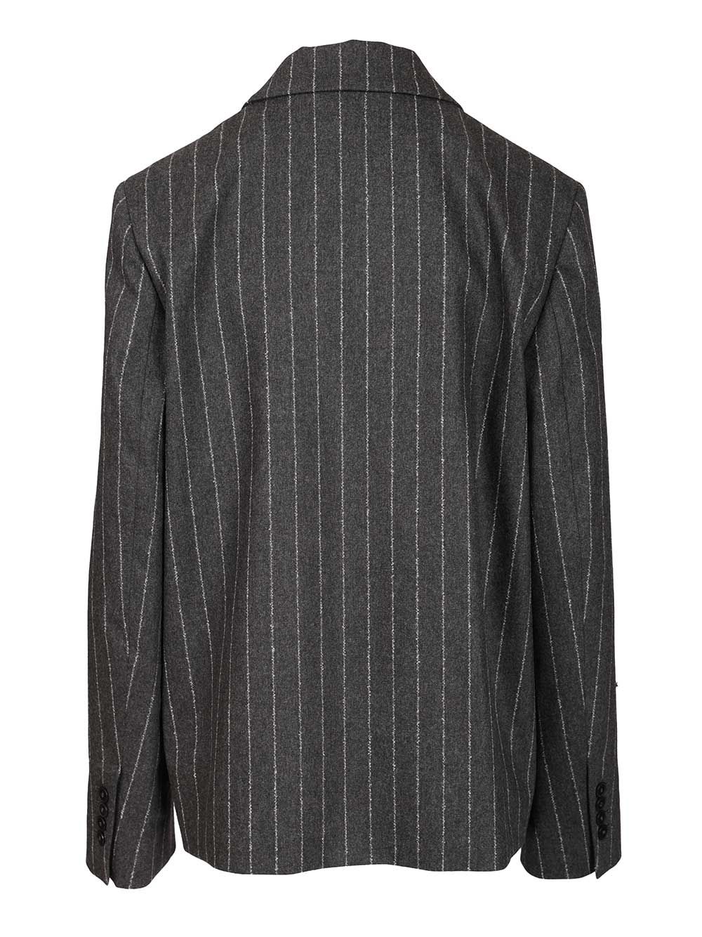 "KALEN" flannel jacket KALENANTHRACITE (LOULOU STUDIO / ブレザー・ジャケット ) | LOULOU STUDIO (ルルスタジオ)(1)