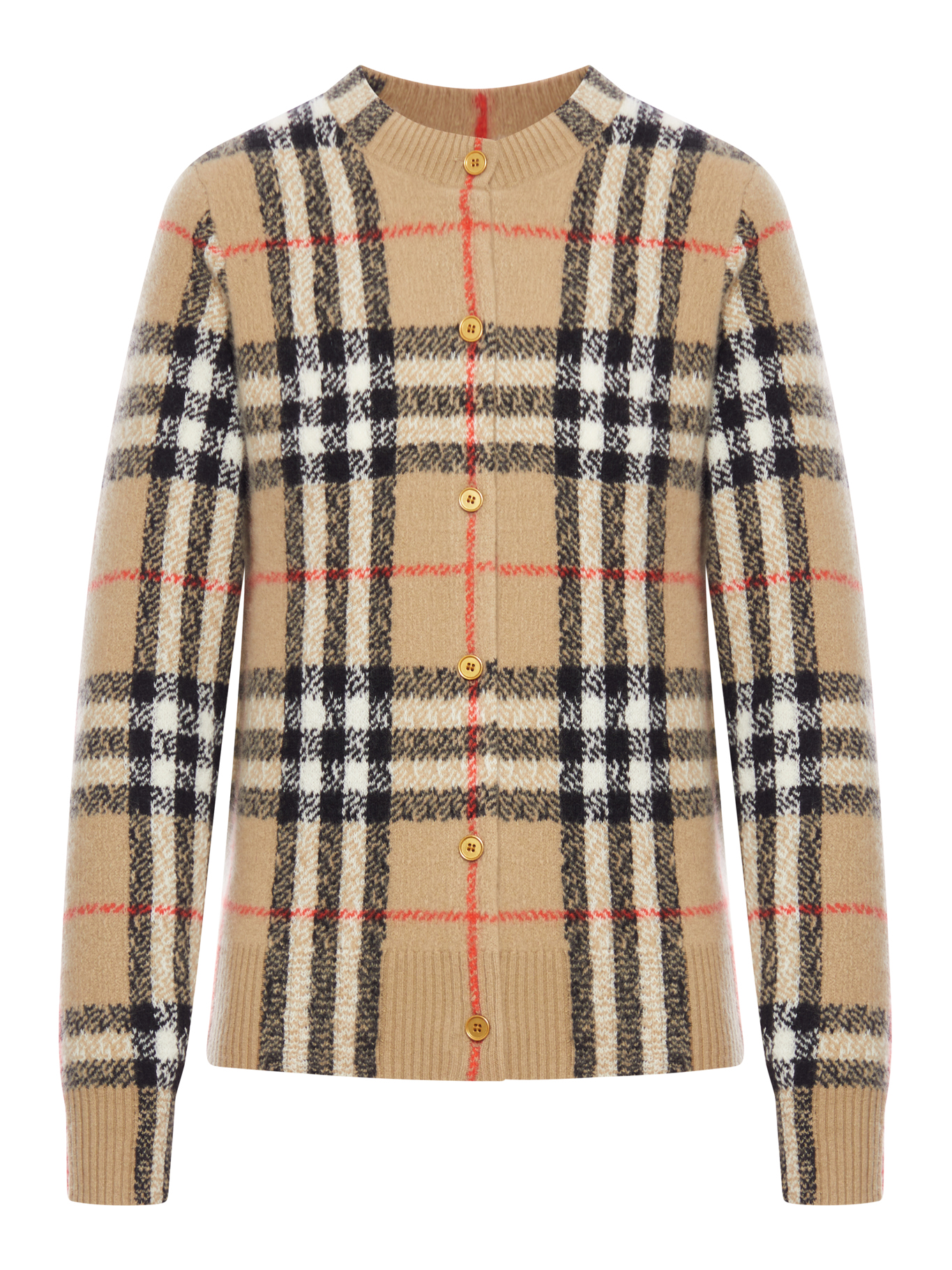 WOOL AND CASHMERE CHECK CARDIGAN 8116947B9368 (Burberry / ニット・セーター・カーディガン ) | Burberry (バーバリー)