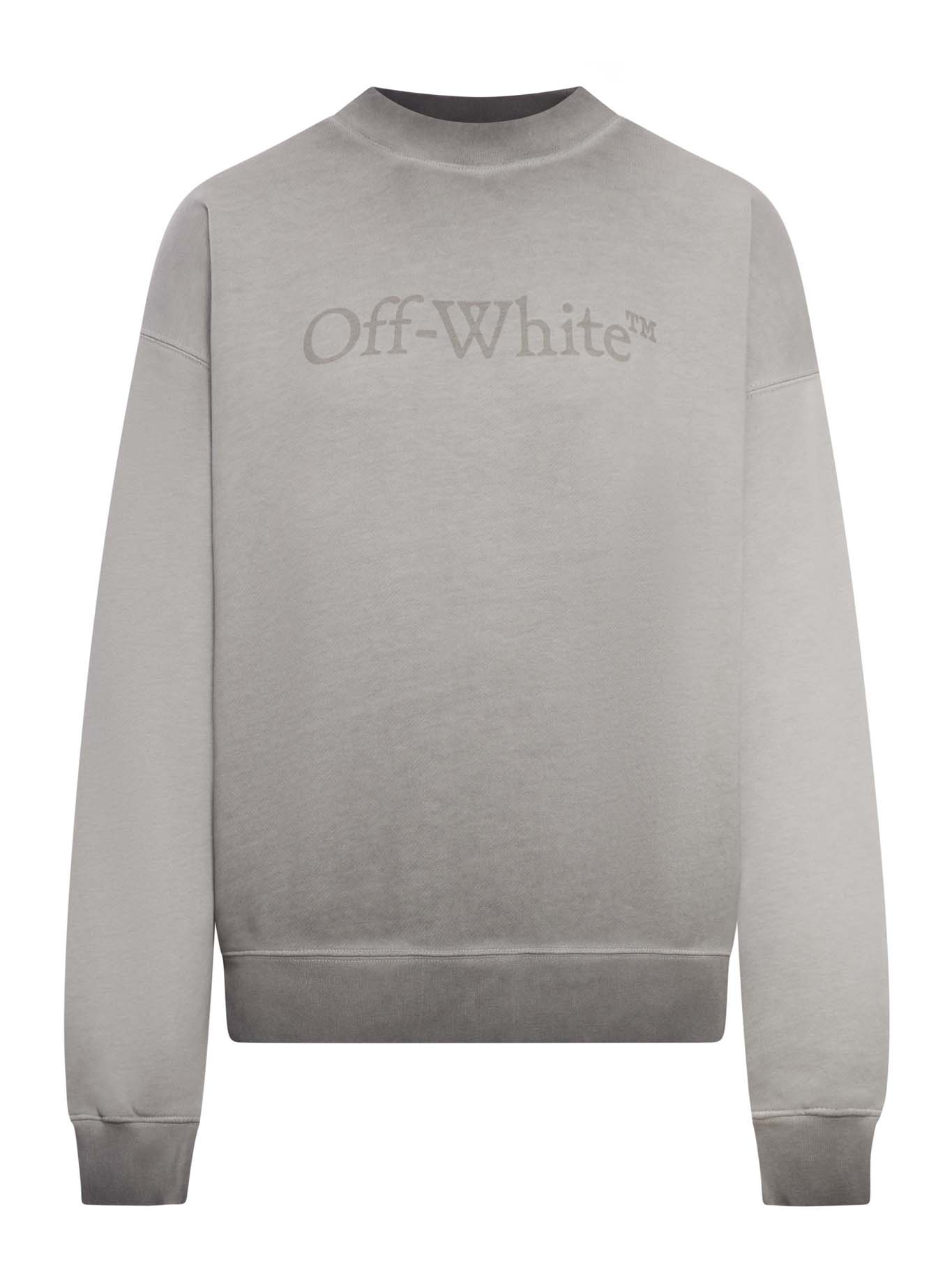 CREW NECK COTTON SWEATSHIRT WITH DEGRADED EFFECT OWBA07CF25FLE0011111 (Off-White / スウェット・フーディー ) | Off-White (オフホワイト)