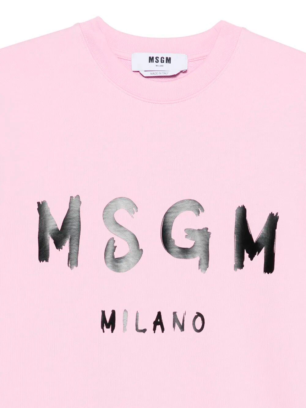 LOGO PRINT CREWNECK COTTON SWEATSHIRT 3940MM51325779913 (MSGM / スウェット・フーディー ) | MSGM (エムエスジーエム)(2)