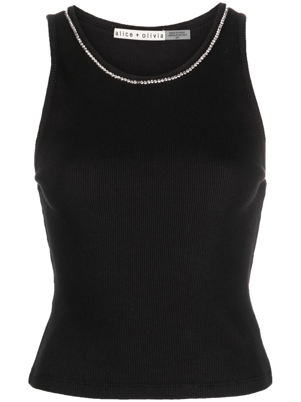 Alice + Olivia Top Black CC302E31034ALLENBLACK (alice + olivia / タンクトップ・キャミソール ) | alice + olivia (アリス アンド オリビア)