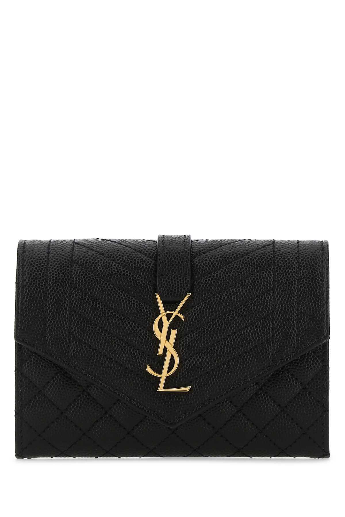 Black leather Envelope wallet 651026BOW911000 (Saint Laurent / 財布・カードケース ) | Saint Laurent (サンローラン)