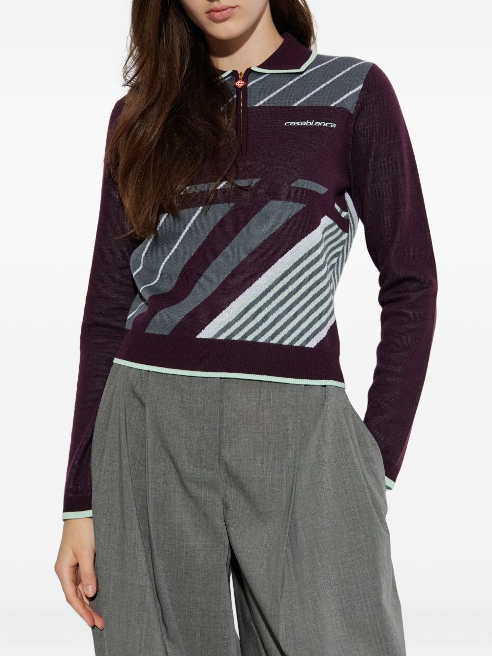 Casablanca Sweaters Purple WAW25KW108501 (Casablanca / ニット・セーター・カーディガン ) | Casablanca (カサブランカ)(3)