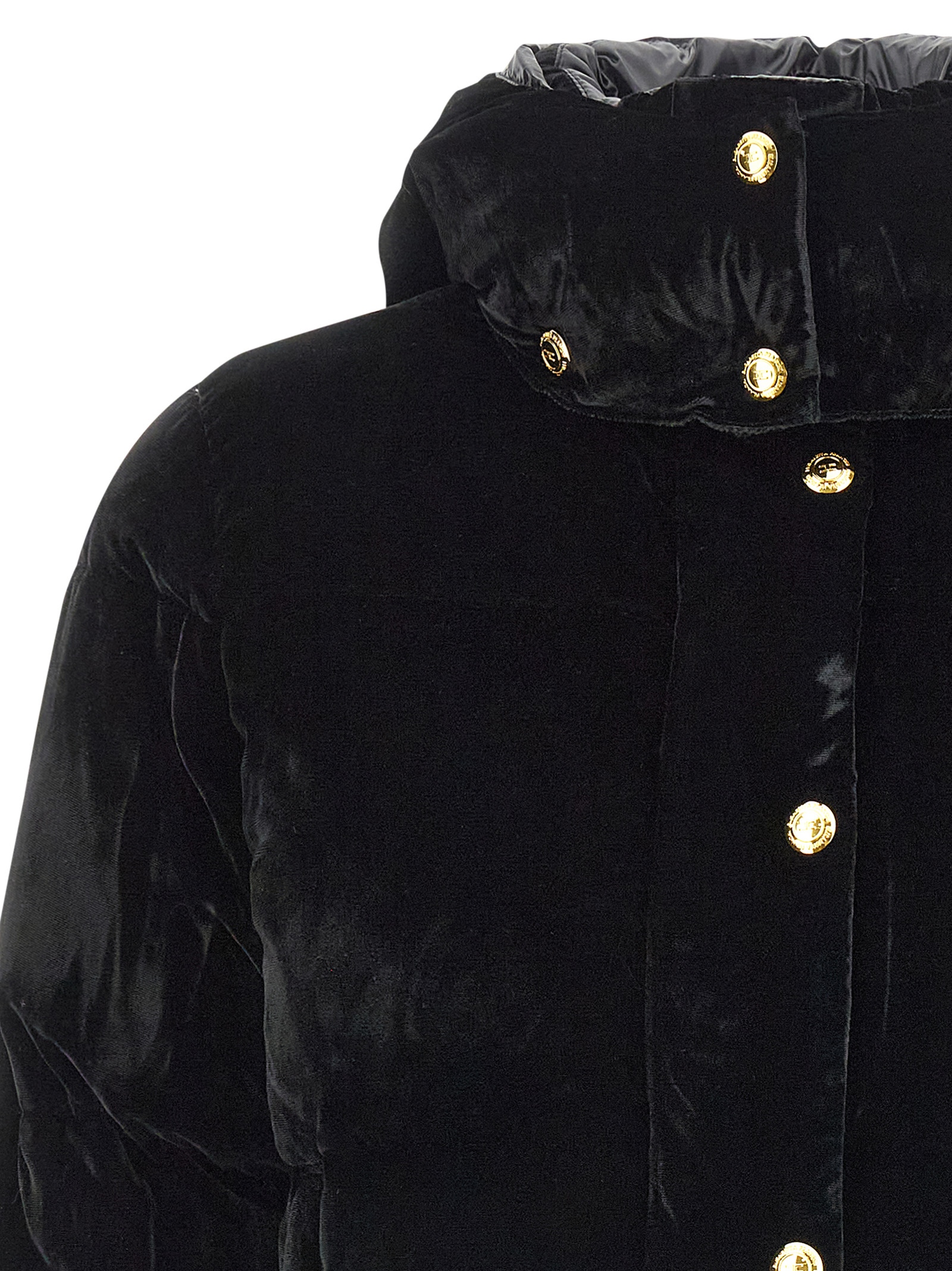 Velvet down jacket PI82D56E2110 (Elisabetta Franchi / ダウンジャケット・コート ) | Elisabetta Franchi (エリザベッタ フランキ)(3)